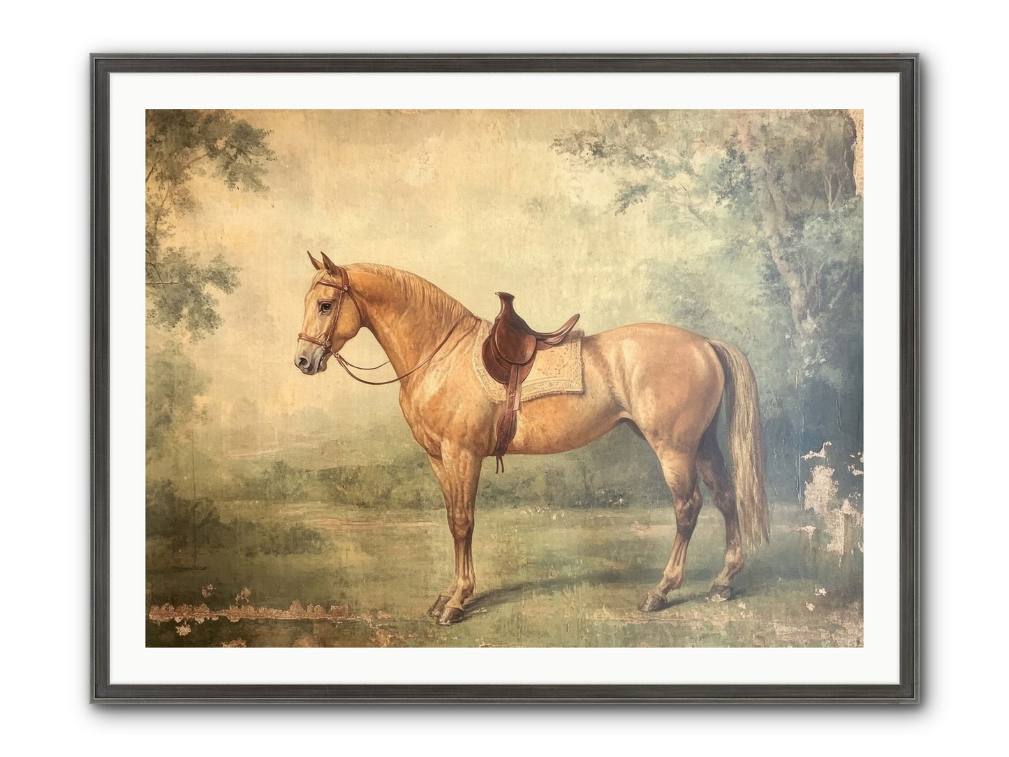 Prairie Gold Framed Print - Slimwoods Black/Silver 40x30