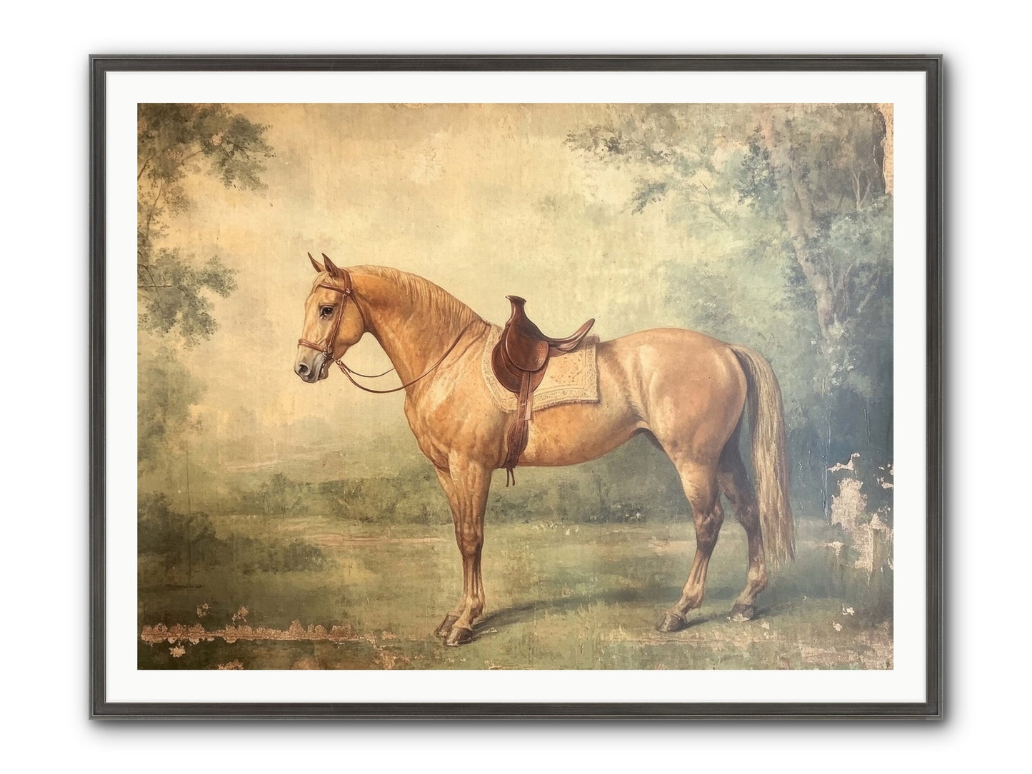 Prairie Gold Framed Print - Slimwoods Black/Silver 48x36