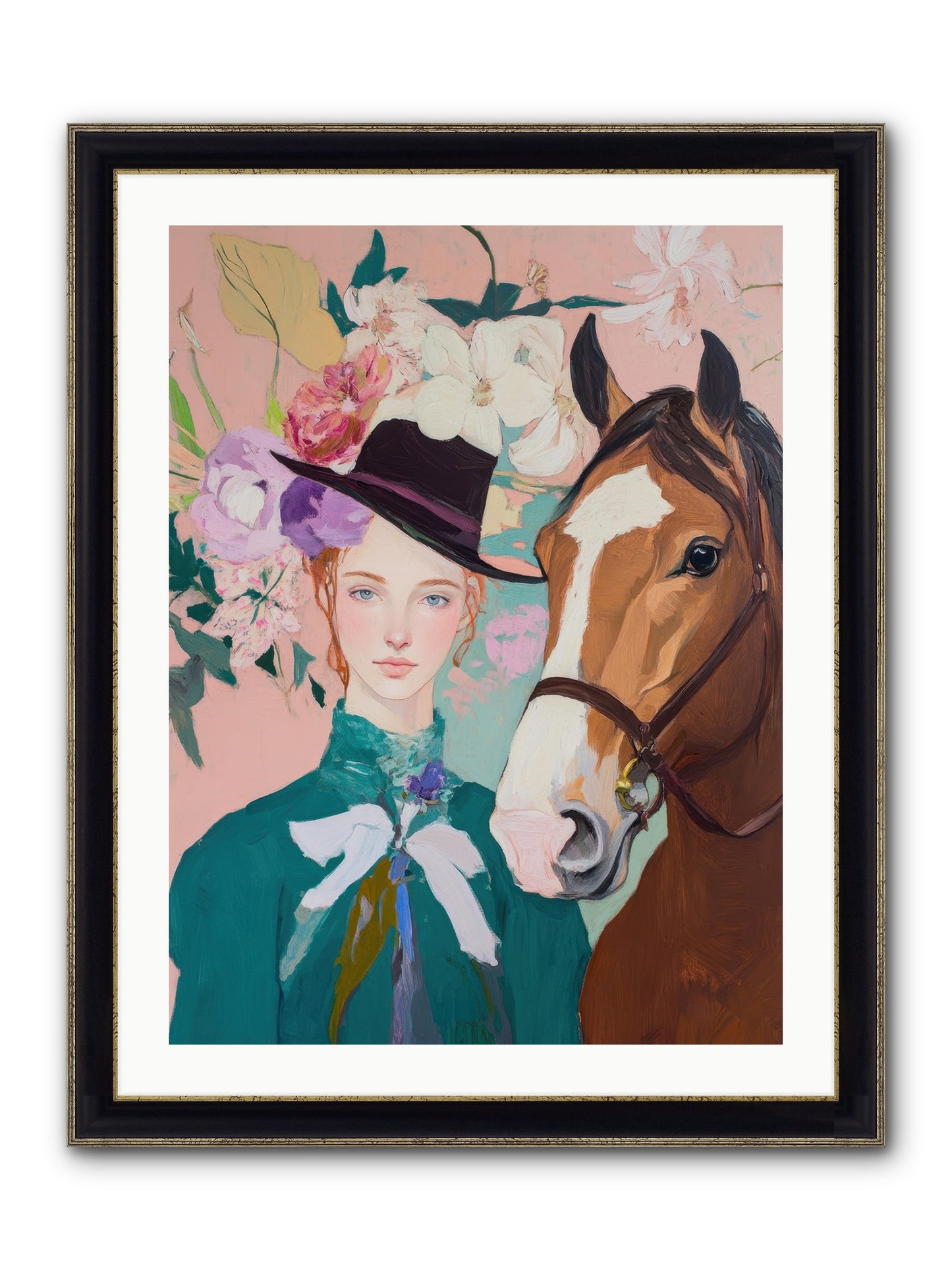 Prairie Philosopher Framed Print - Black & Gold 24x32
