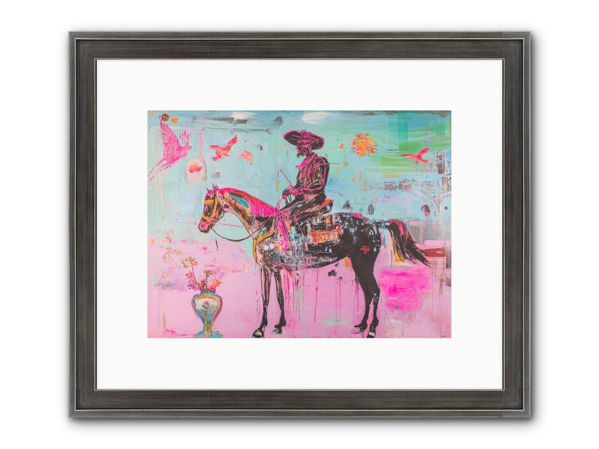 Prairie Thunderstorm Framed Print - Slimwoods Black/Silver 12x9