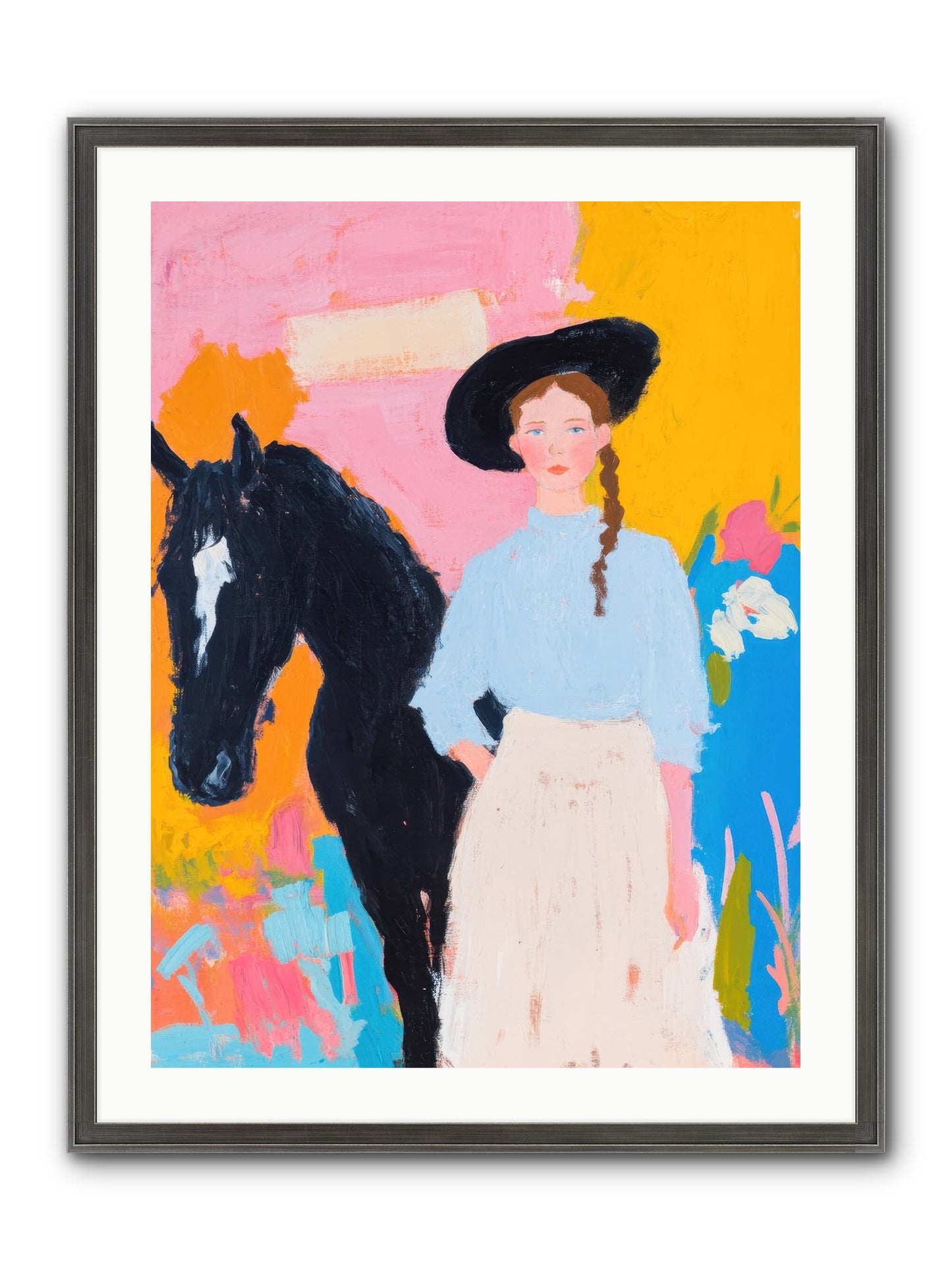 Prairie Wind Framed Print - Slimwoods Black/Silver 24x32