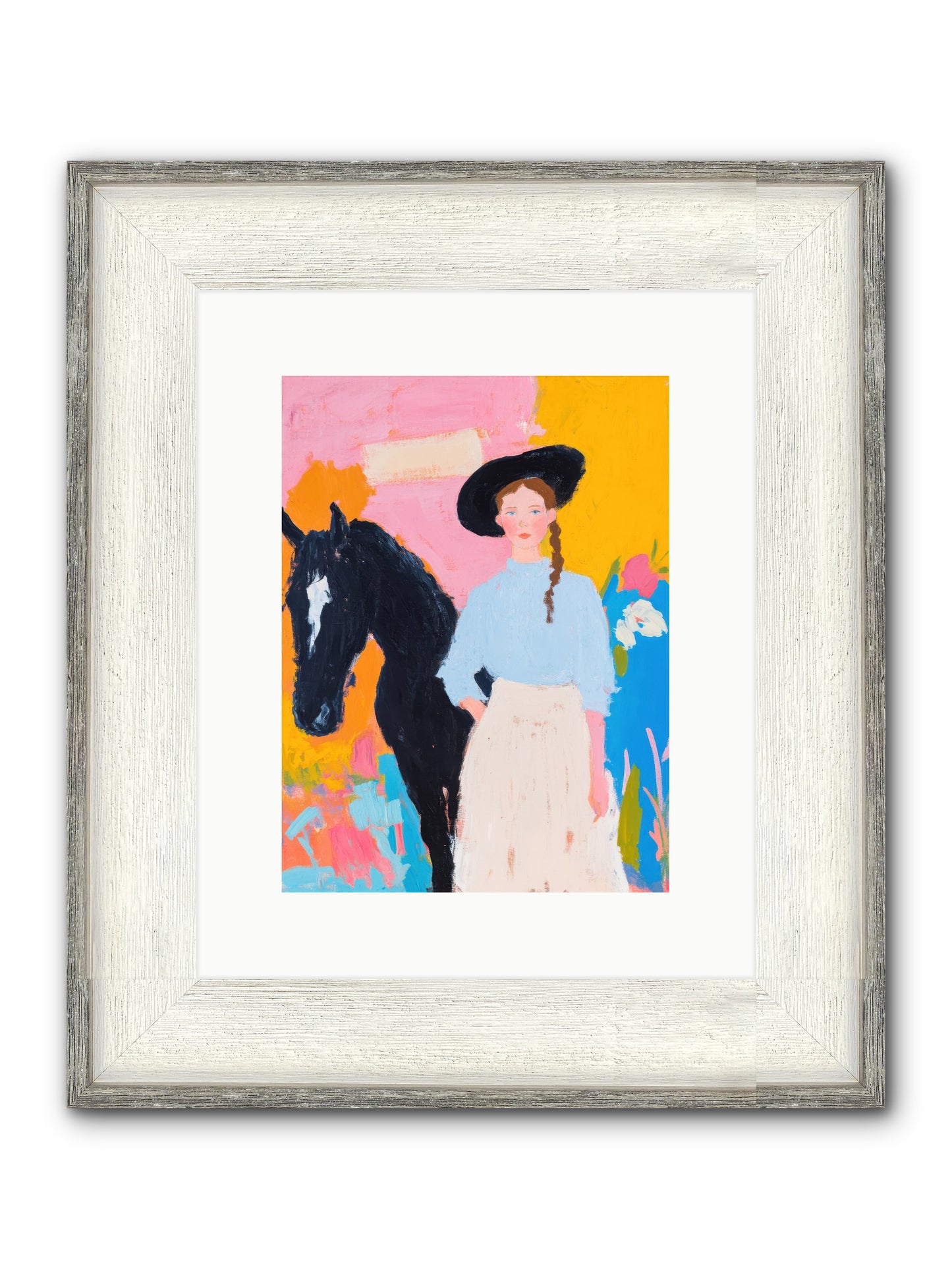 Prairie Wind Framed Print - Driftwood White 9x12