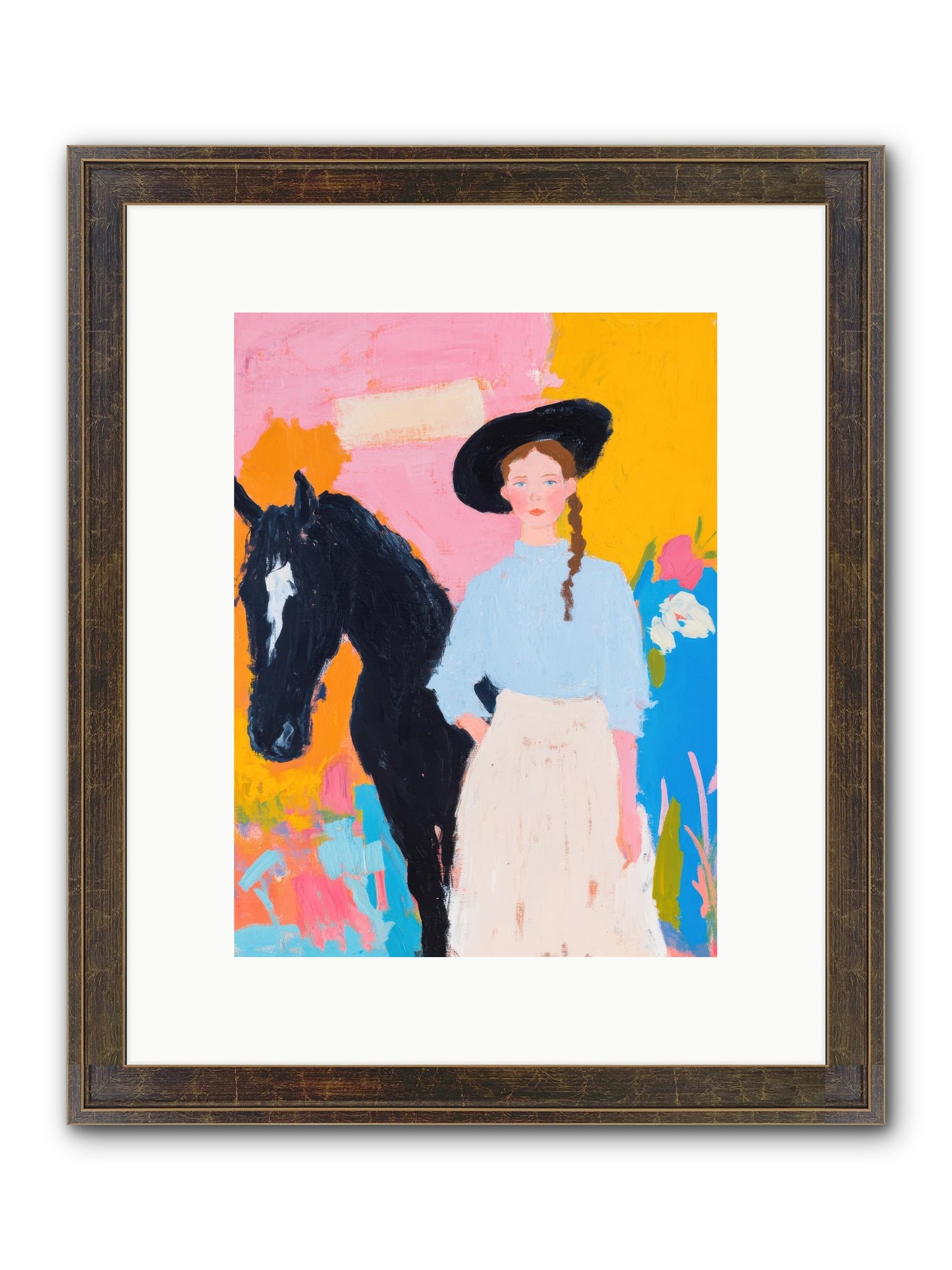 Prairie Wind Framed Print - Slimwoods Black/Gold 9x12