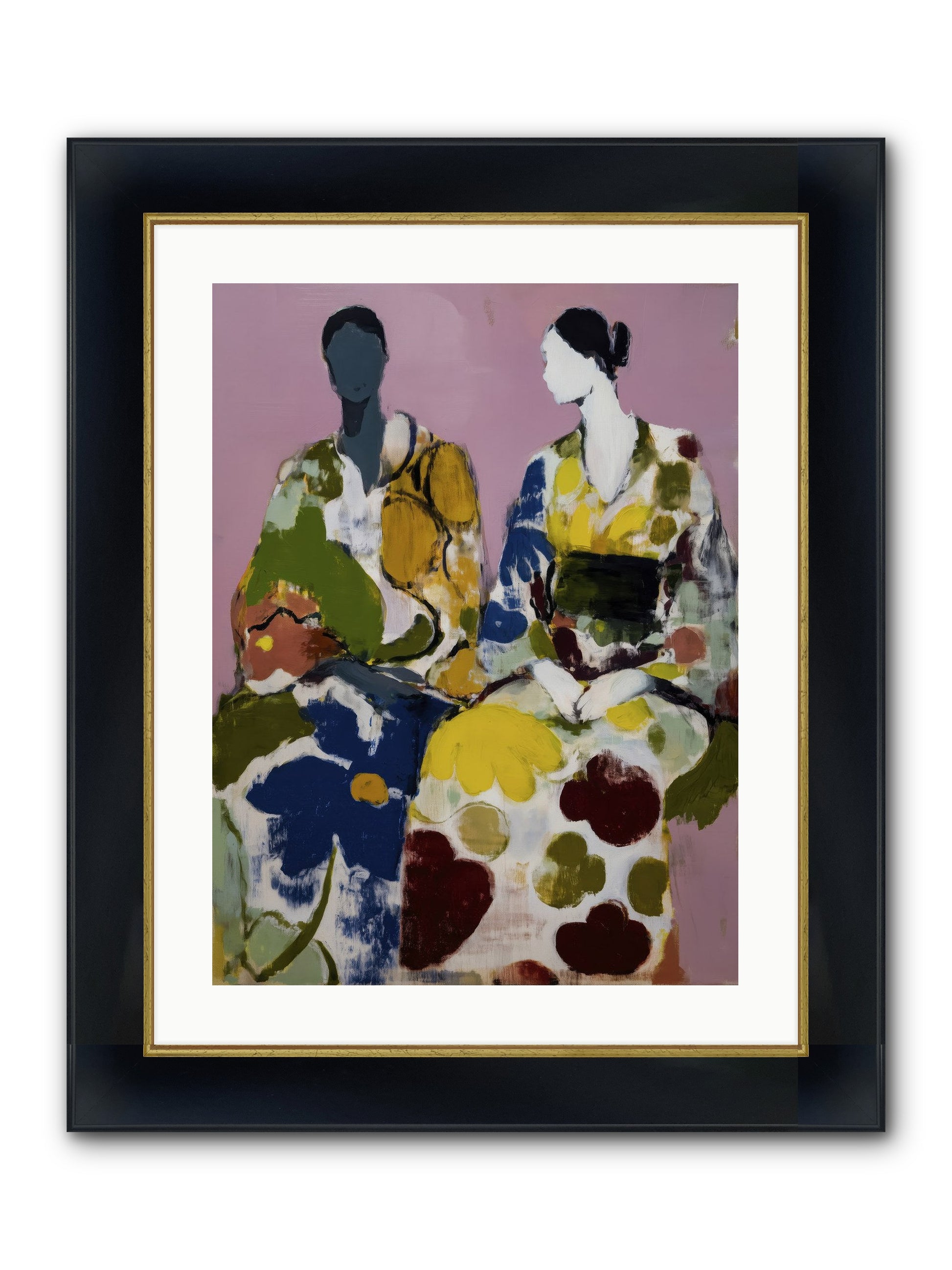 Prelude Framed Print - Wide Black w/Gold 18x24