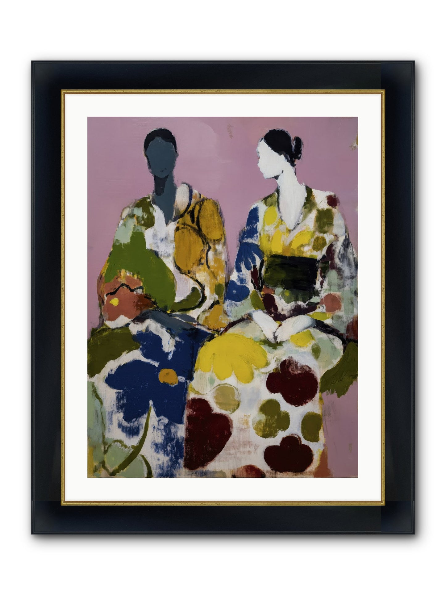 Prelude Framed Print - Wide Black w/Gold 24x32