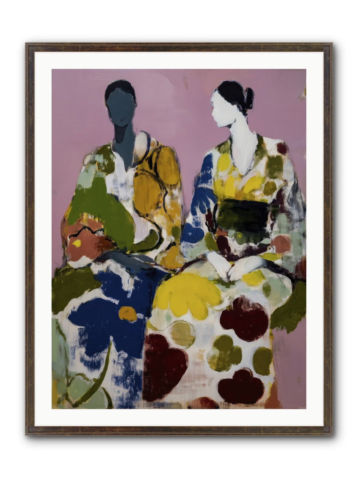 Prelude Framed Print - Slimwoods Black/Gold 30x40