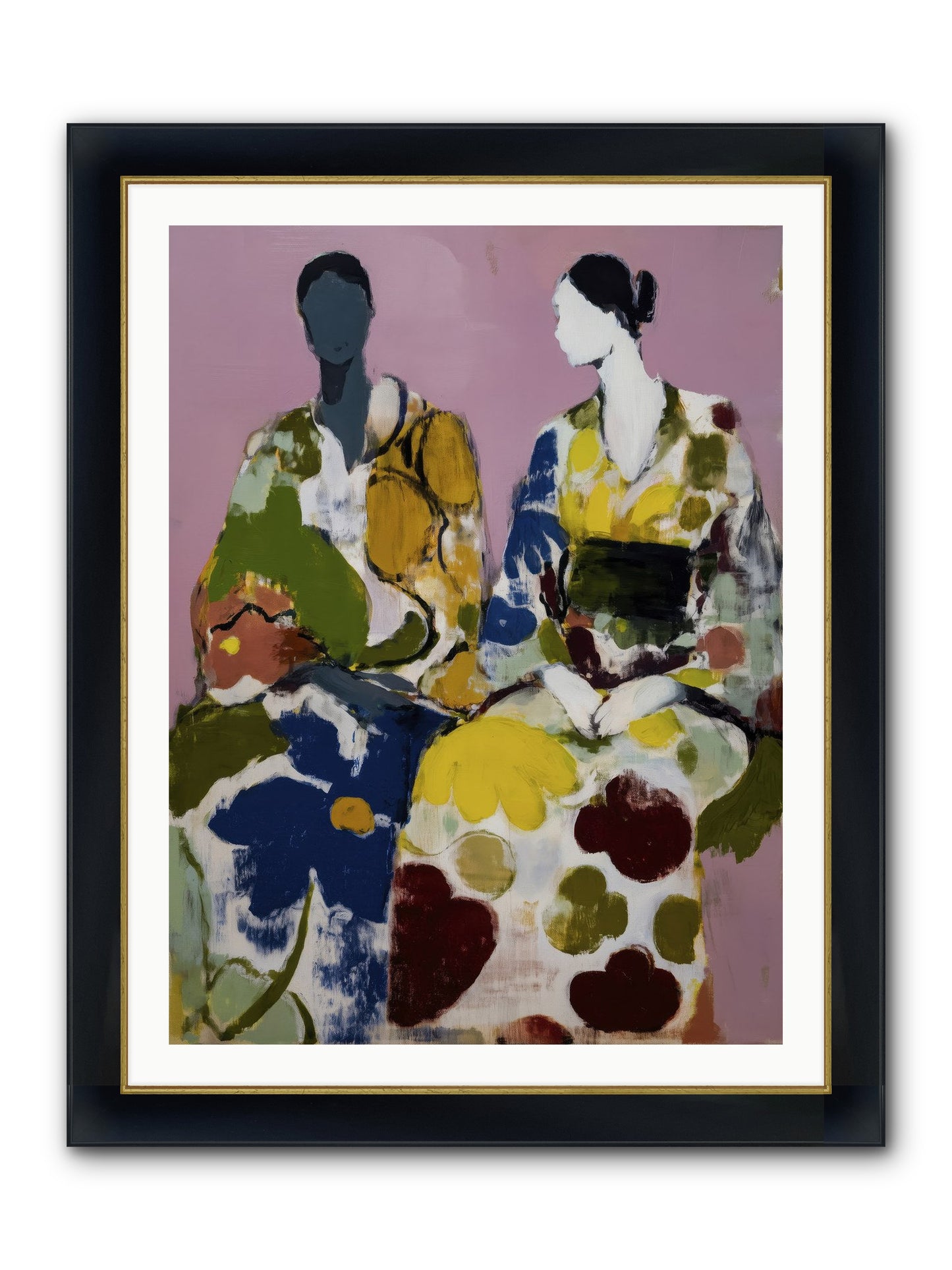 Prelude Framed Print - Wide Black w/Gold 30x40