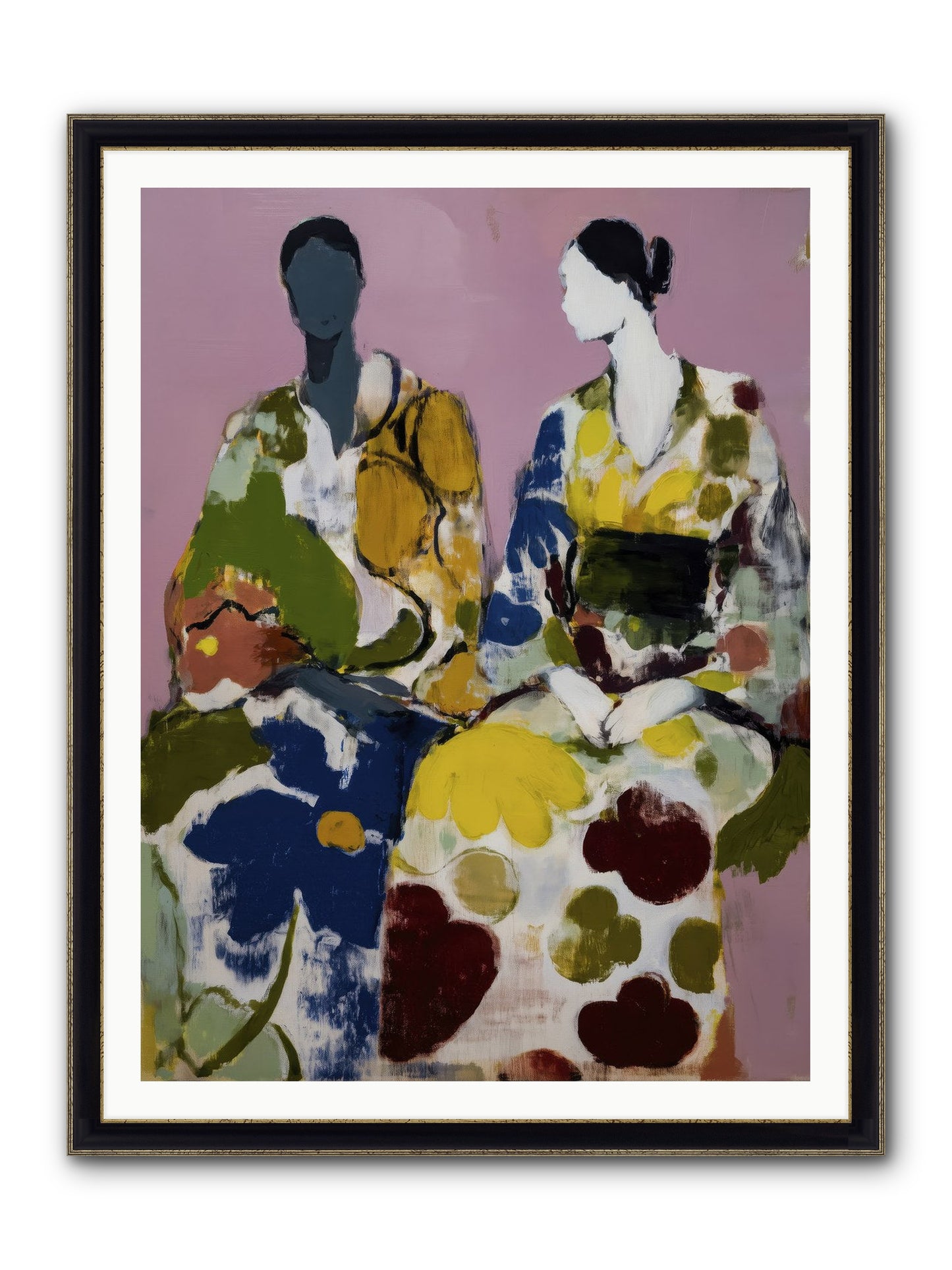 Prelude Framed Print - Black & Gold 36x48