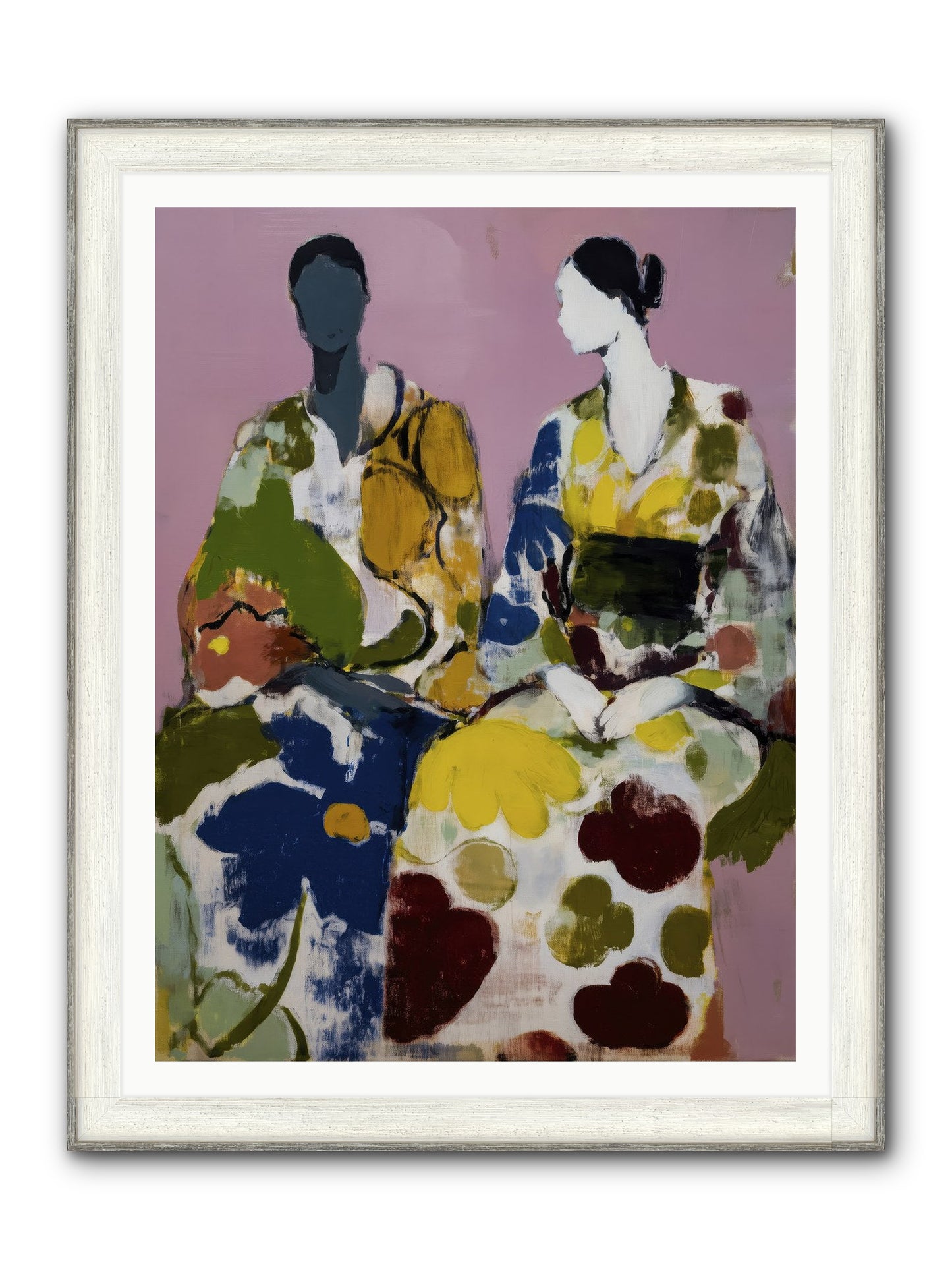 Prelude Framed Print - Driftwood White 36x48