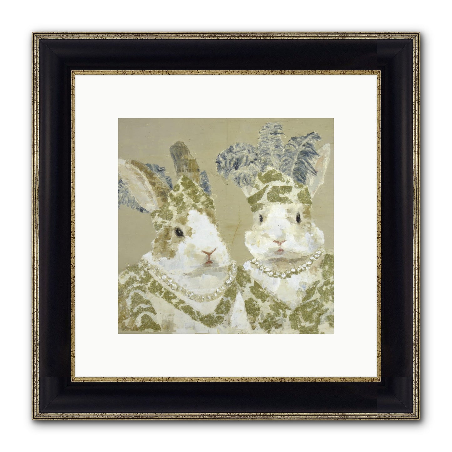 Prelude In Paisley Framed Print - Black & Gold 10x10