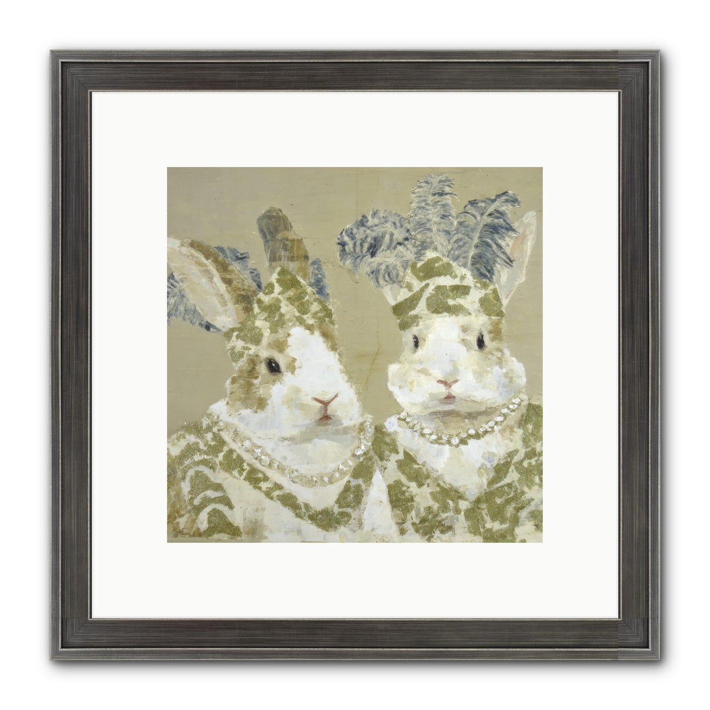Prelude In Paisley Framed Print - Slimwoods Black/Silver 10x10