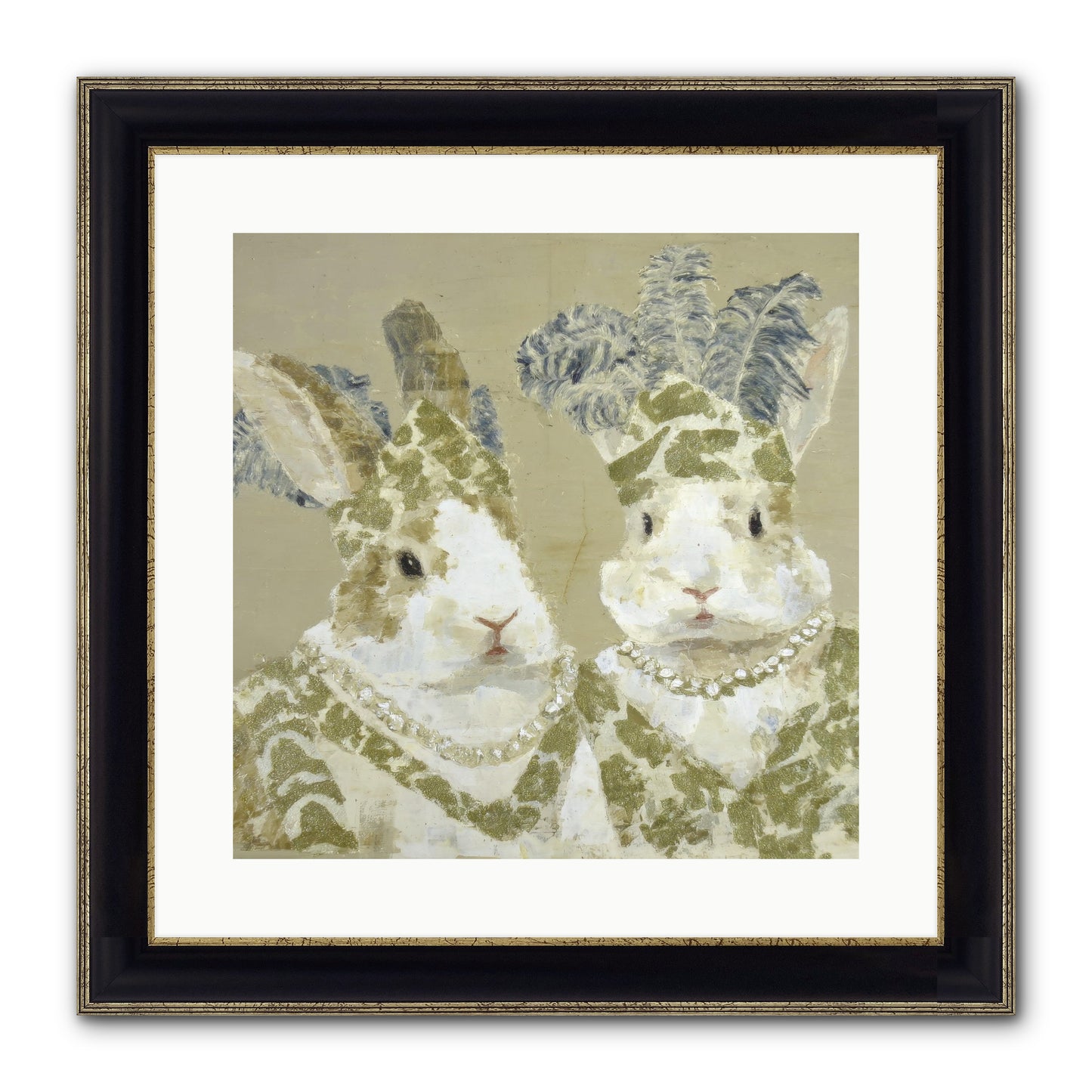 Prelude In Paisley Framed Print - Black & Gold 16x16