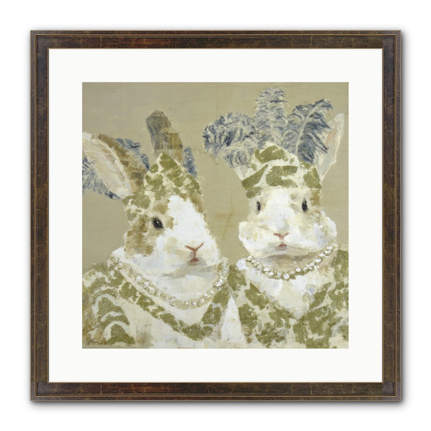 Prelude In Paisley Framed Print - Slimwoods Black/Gold 16x16