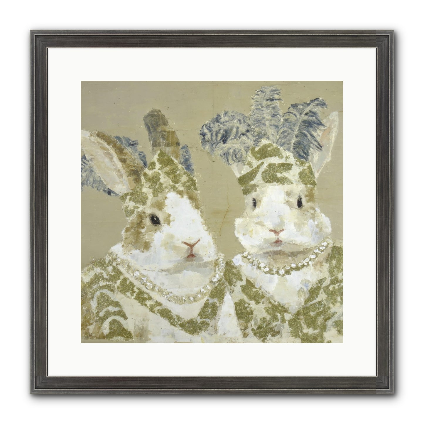 Prelude In Paisley Framed Print - Slimwoods Black/Silver 16x16