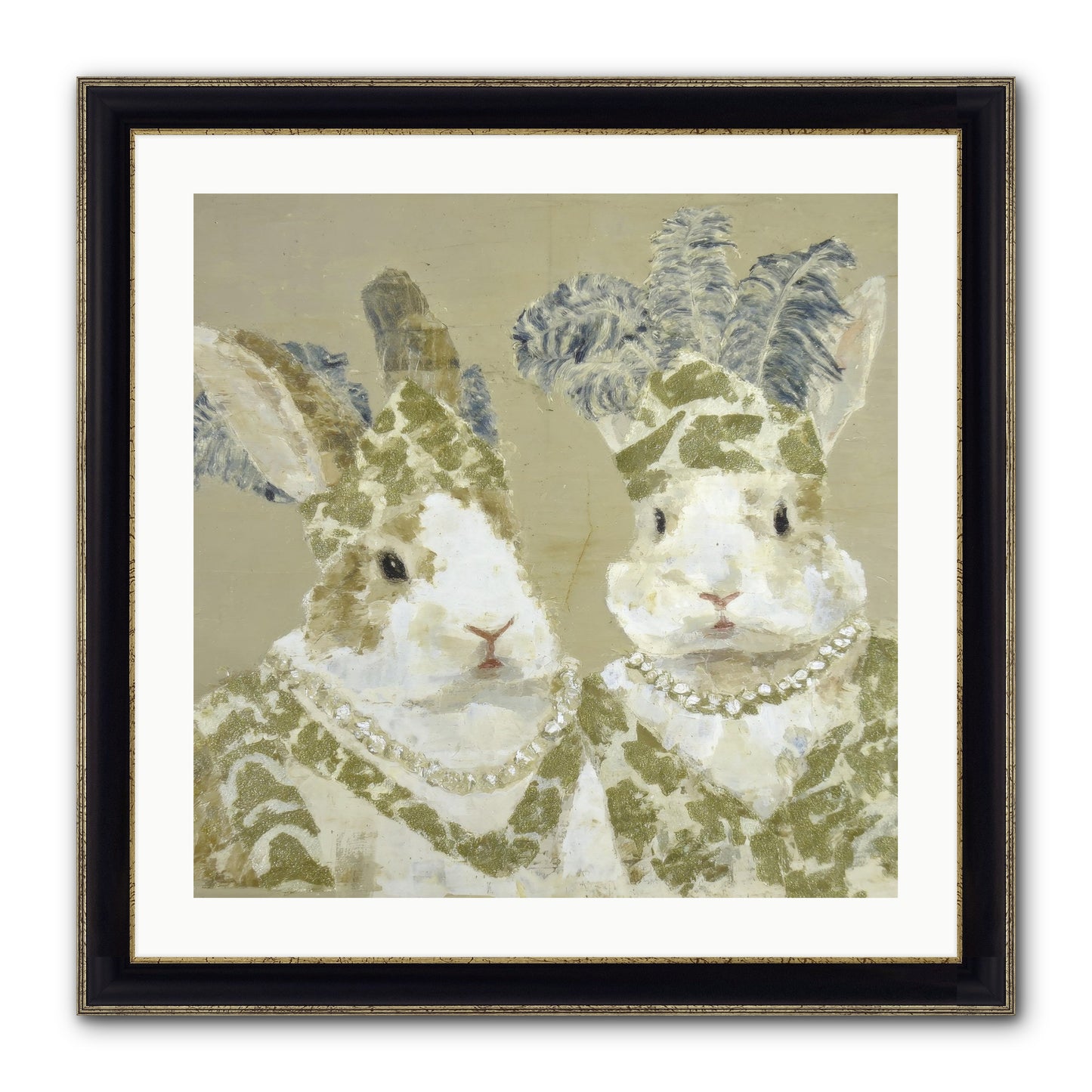 Prelude In Paisley Framed Print - Black & Gold 24x24