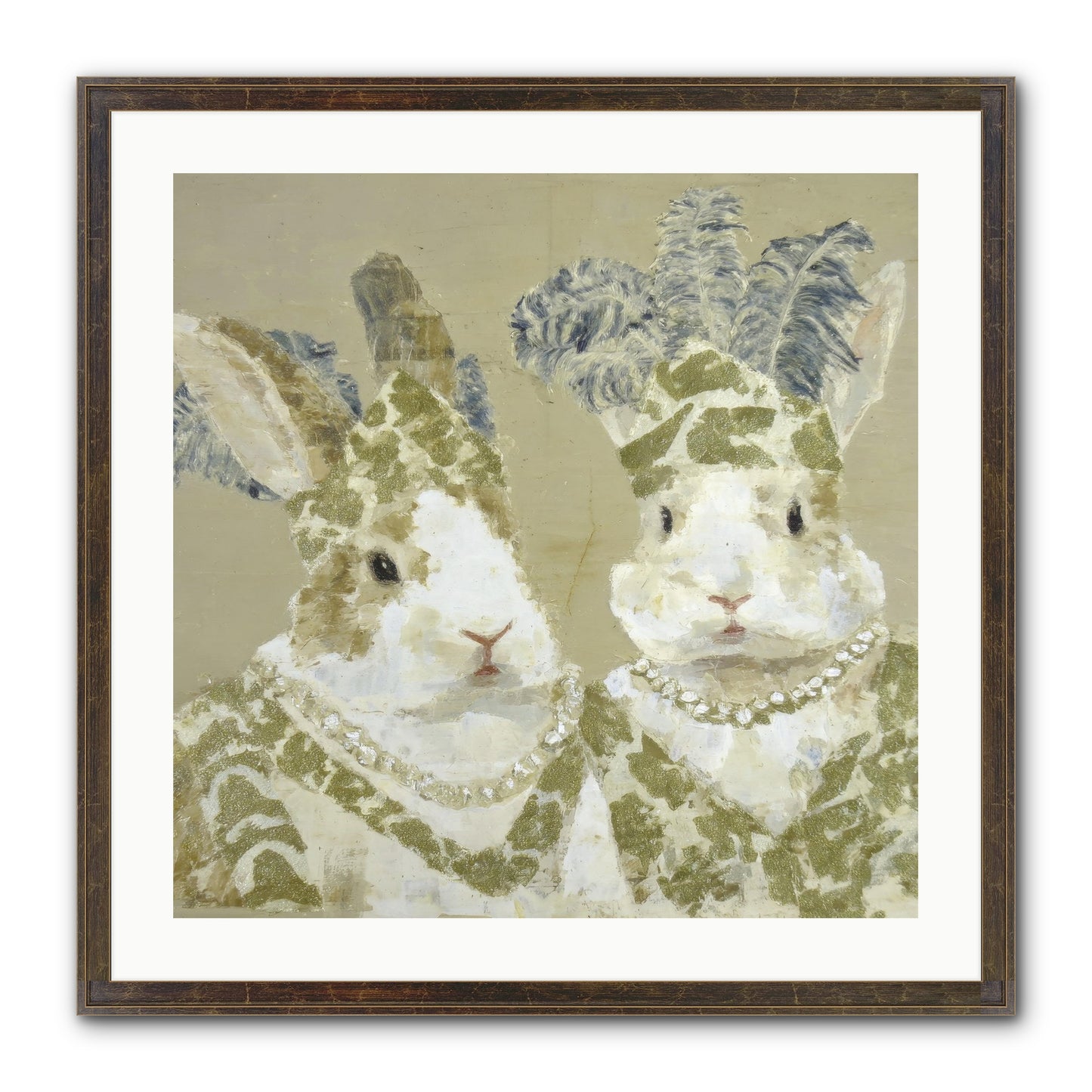 Prelude In Paisley Framed Print - Slimwoods Black/Gold 24x24