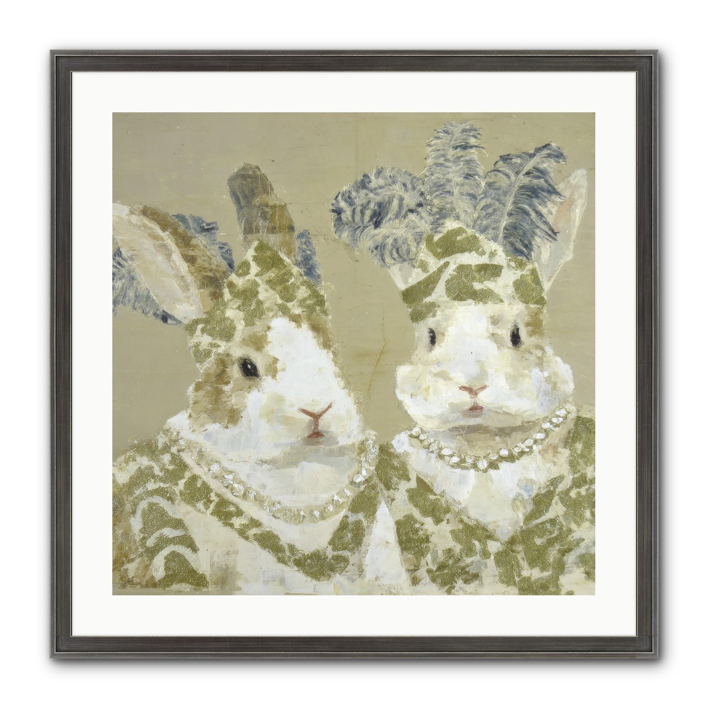 Prelude In Paisley Framed Print - Slimwoods Black/Silver 24x24