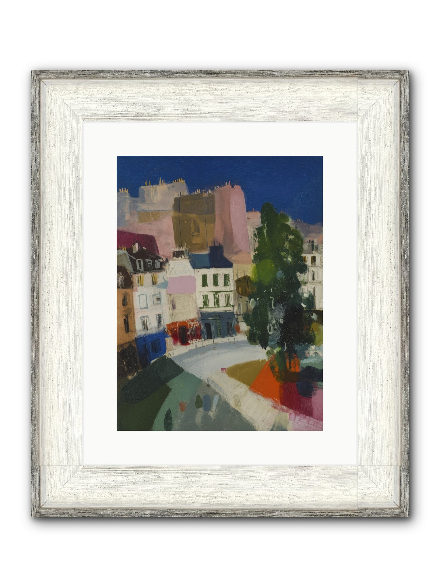 Present Moment Framed Print - Driftwood White 12x16
