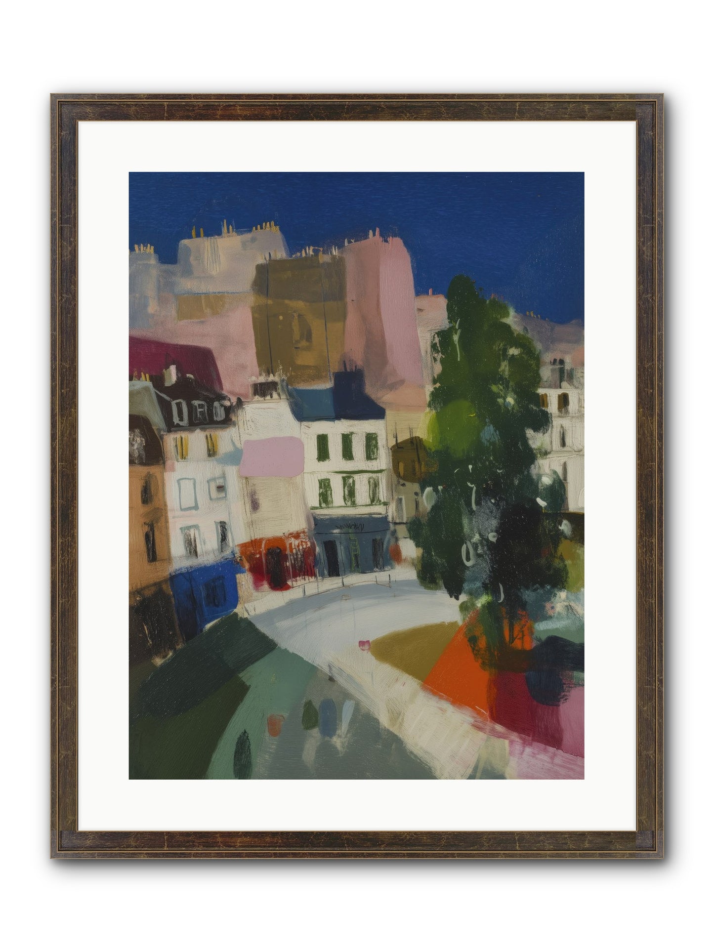 Present Moment Framed Print - Slimwoods Black/Gold 18x24