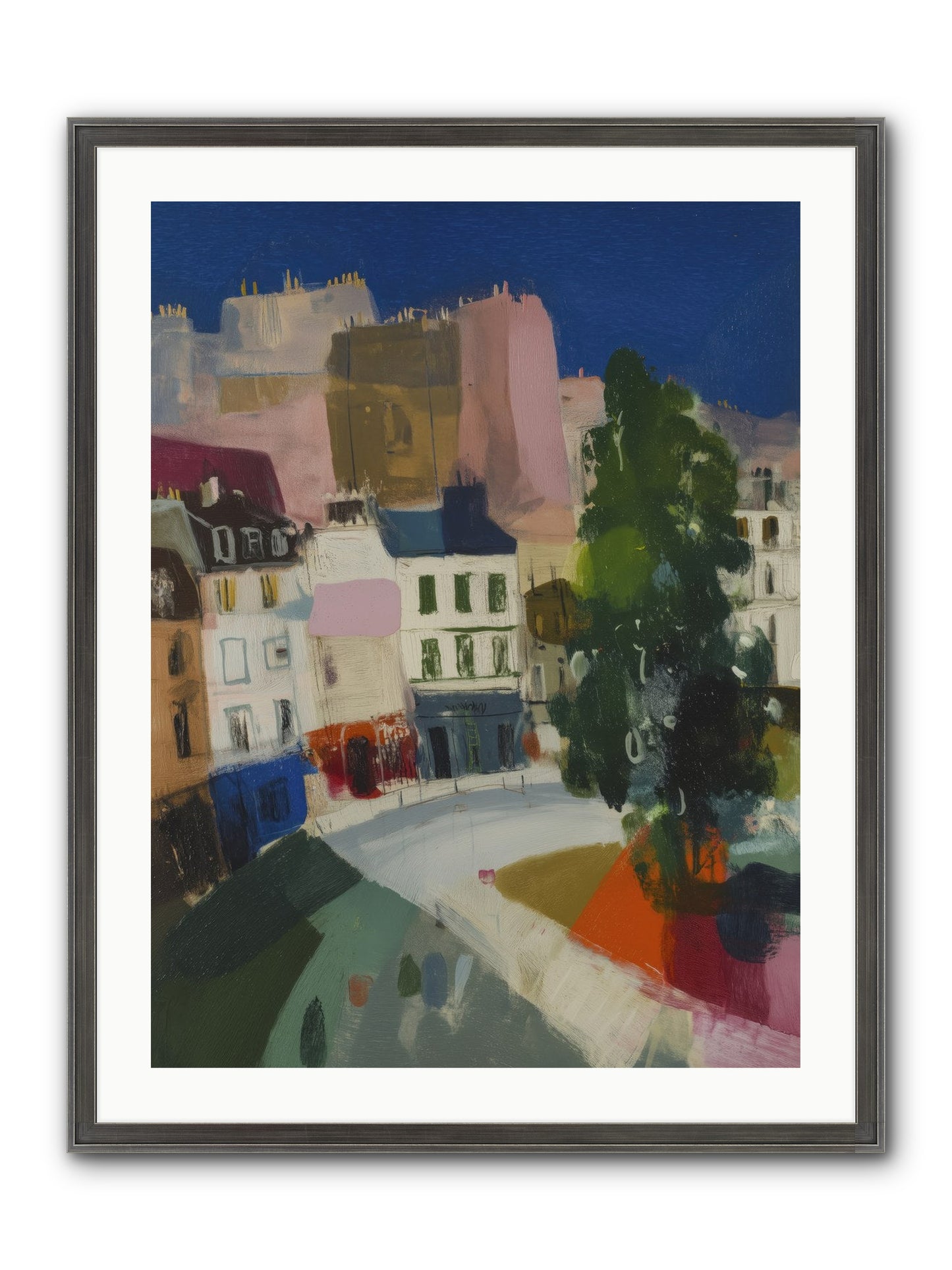 Present Moment Framed Print - Slimwoods Black/Silver 24x32