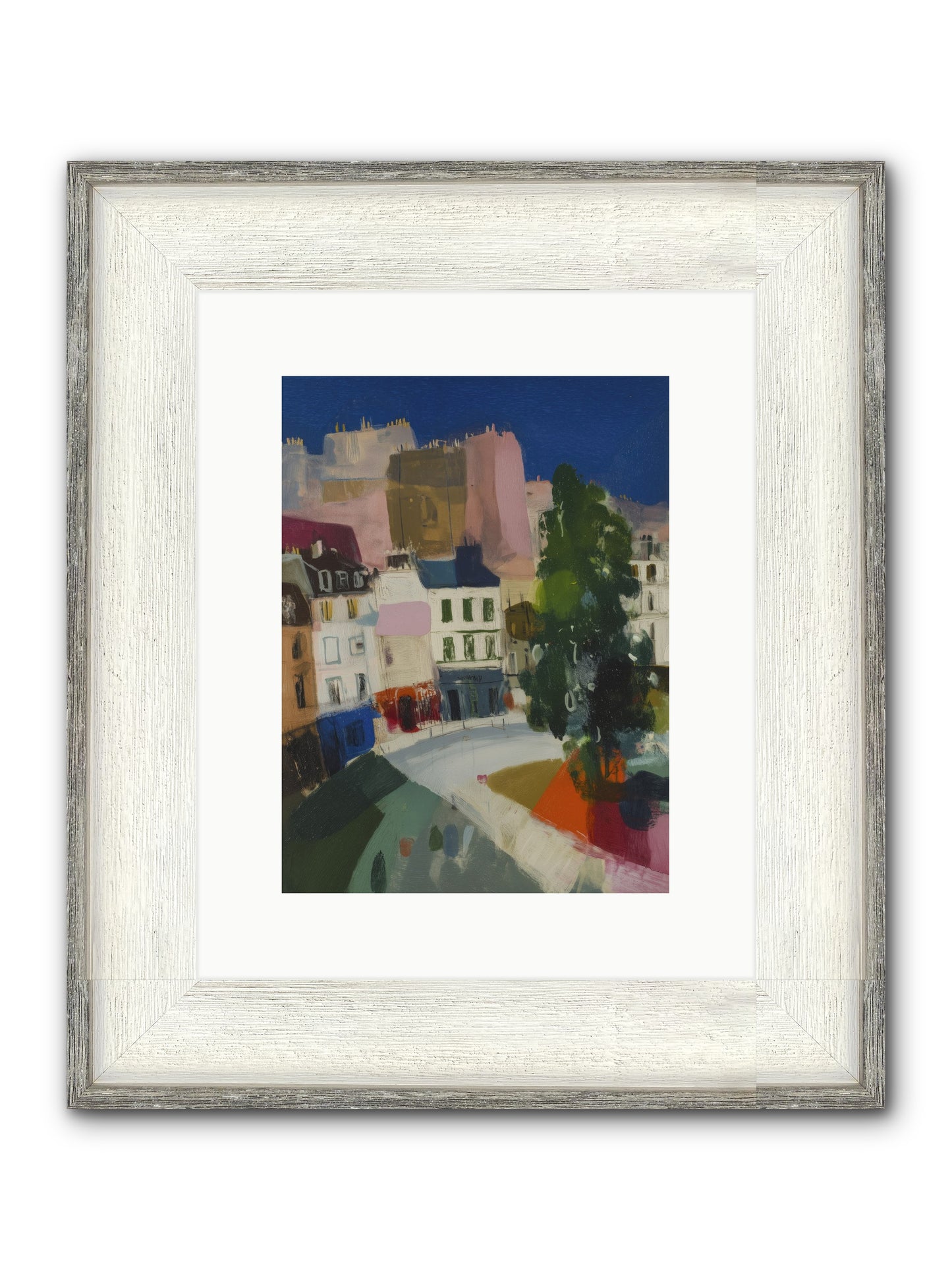 Present Moment Framed Print - Driftwood White 9x12