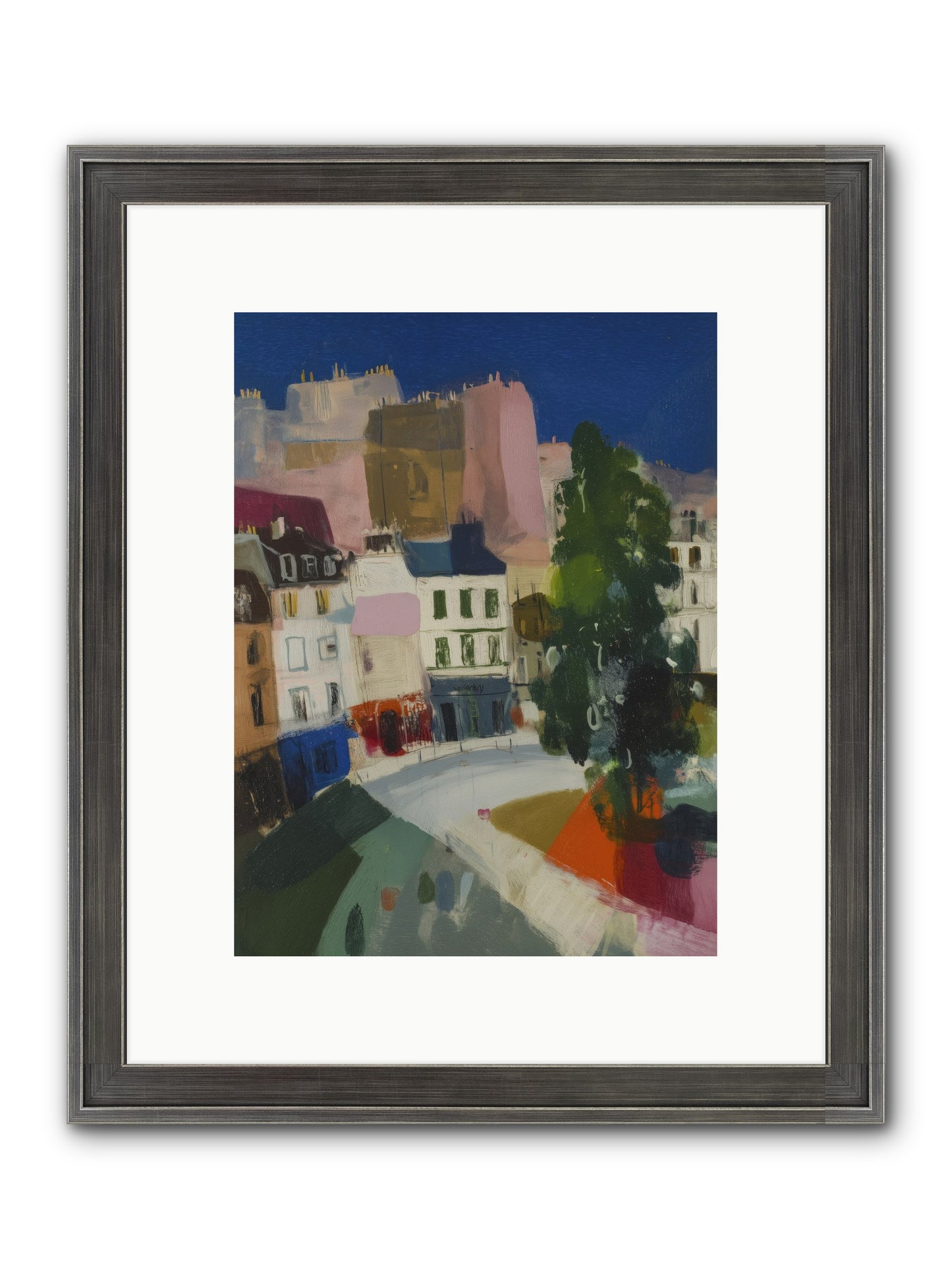 Present Moment Framed Print - Slimwoods Black/Silver 9x12