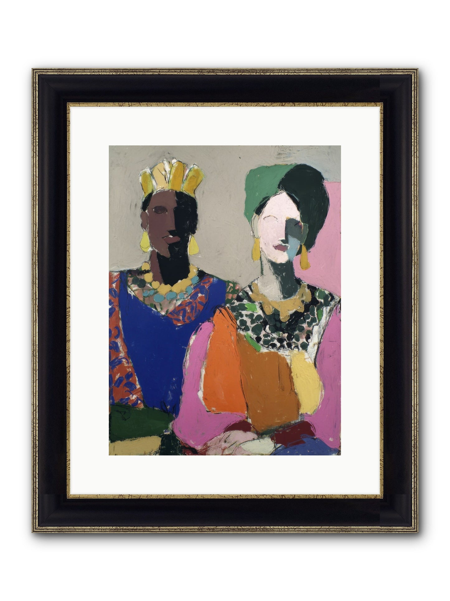 Preserved Framed Print - Black & Gold 12x16
