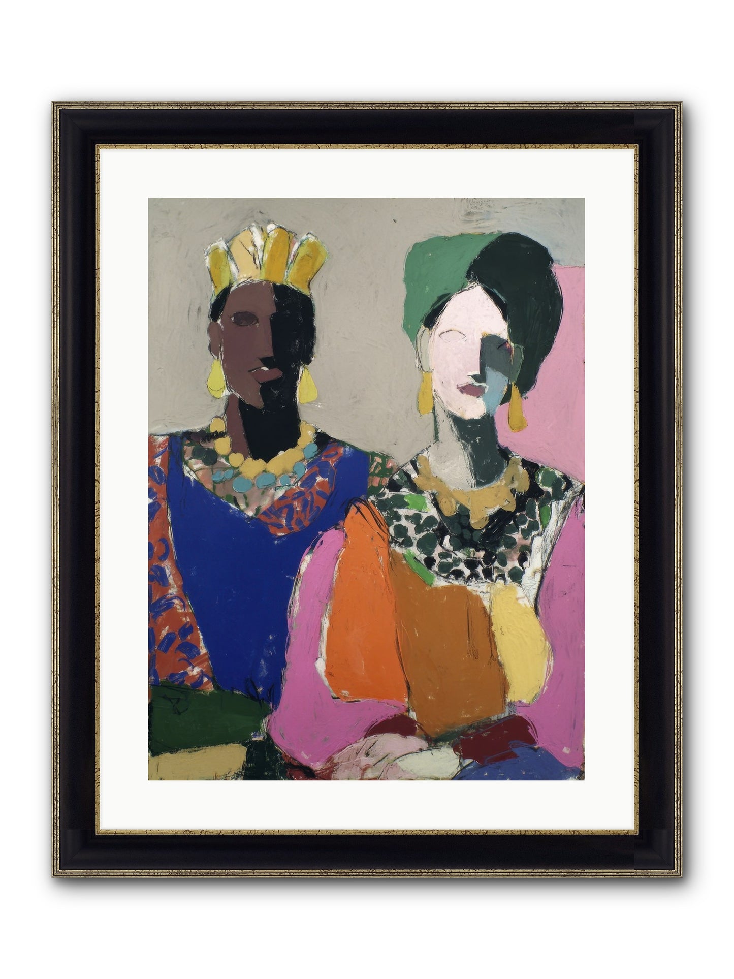 Preserved Framed Print - Black & Gold 18x24