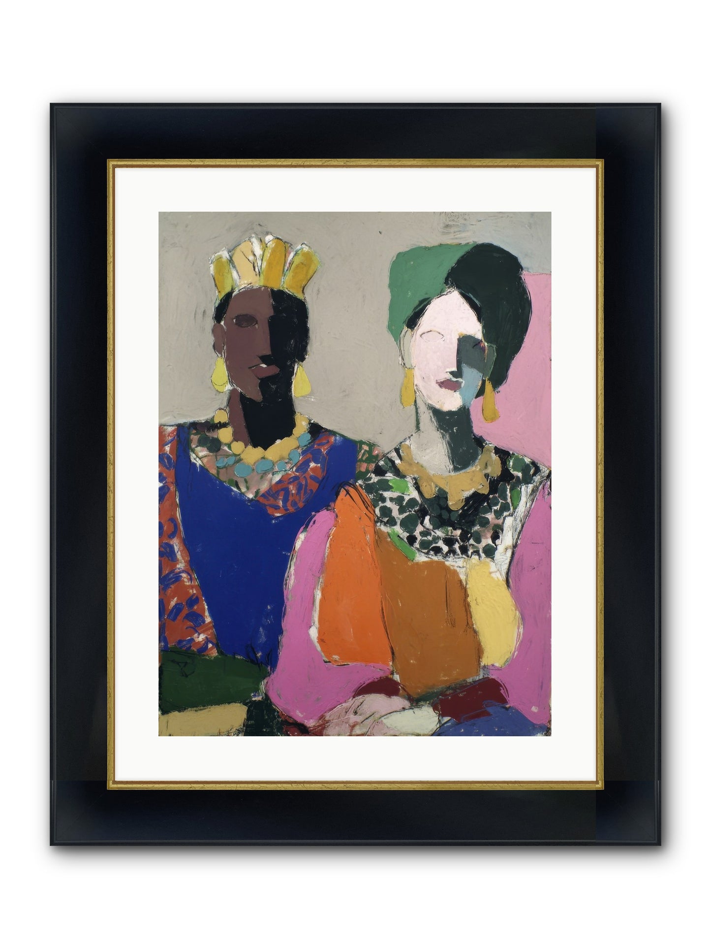 Preserved Framed Print - Wide Black w/Gold 18x24