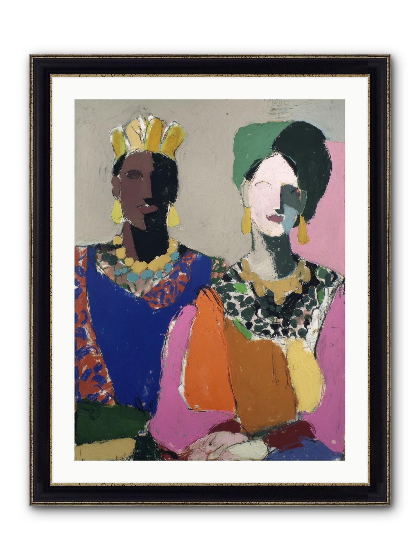 Preserved Framed Print - Black & Gold 24x32