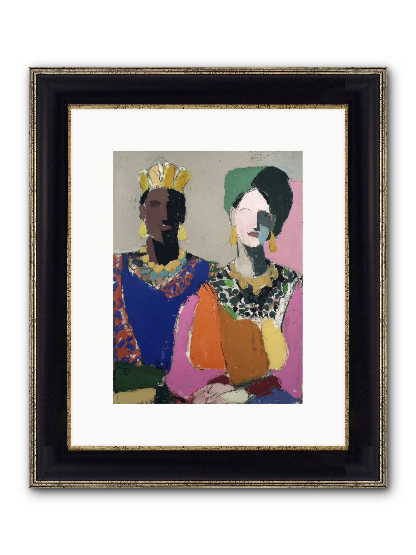 Preserved Framed Print - Black & Gold 9x12