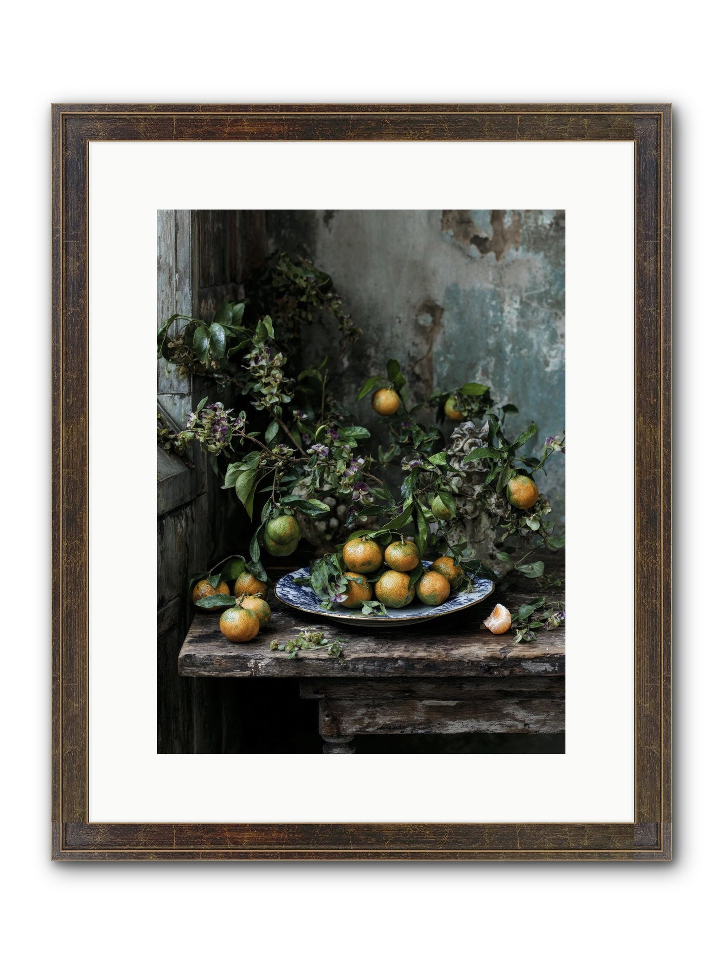 Pretty Things Framed Print - Slimwoods Black/Gold 12x16