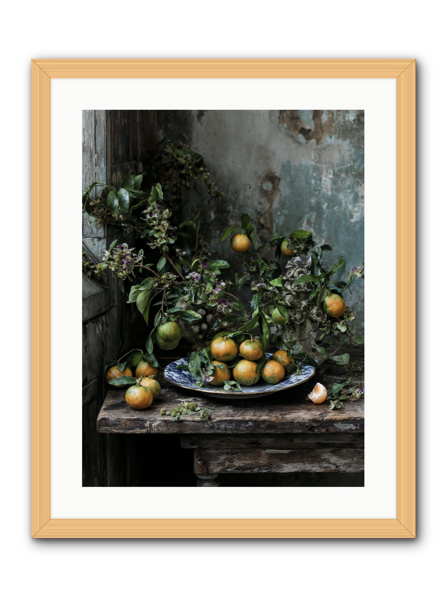 pretty things -- Framed Print - Natural 18x24