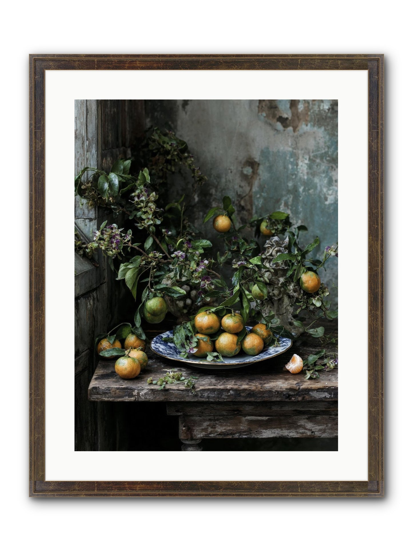 Pretty Things Framed Print - Slimwoods Black/Gold 18x24
