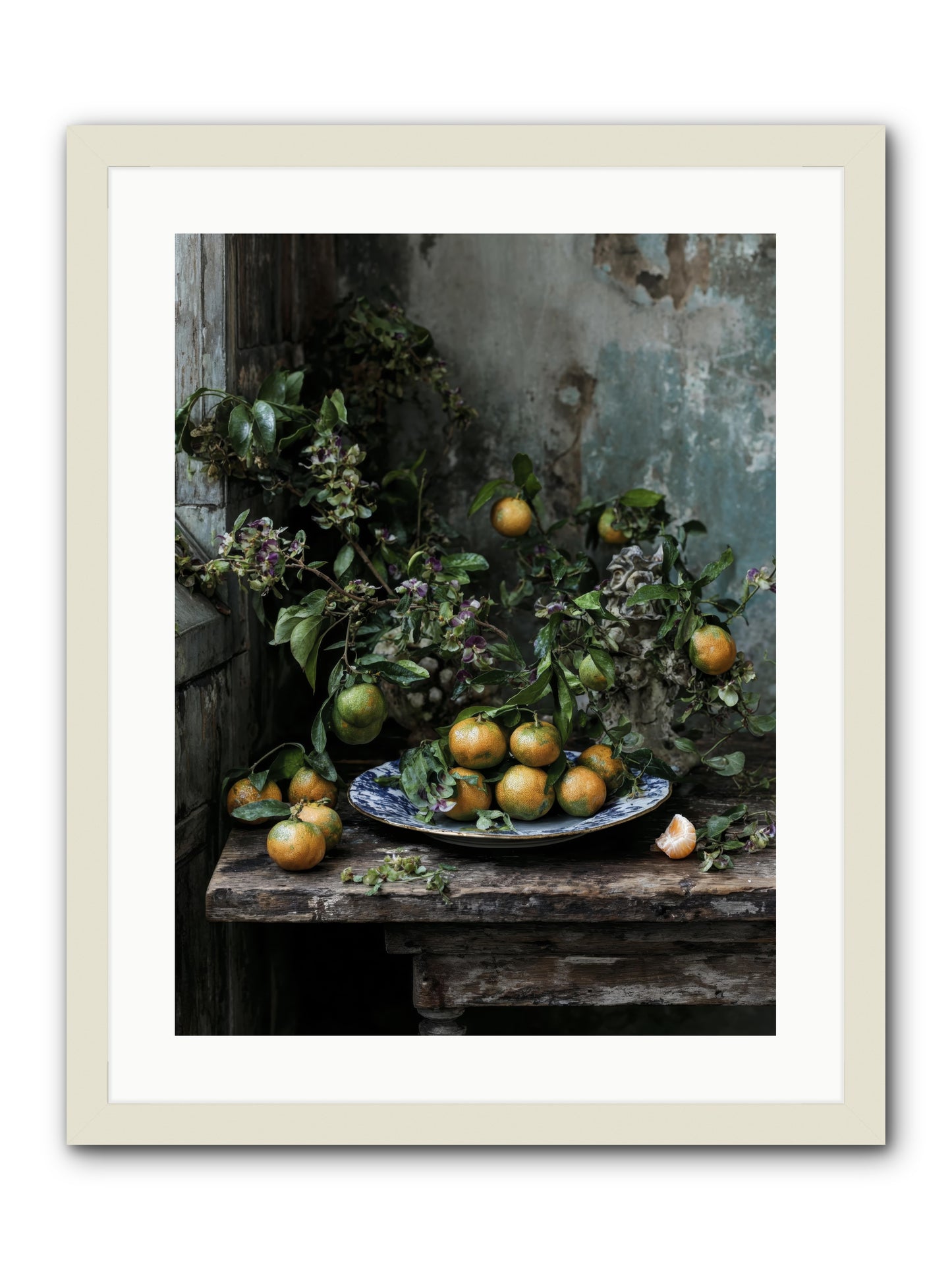 pretty things -- Framed Print - White 18x24