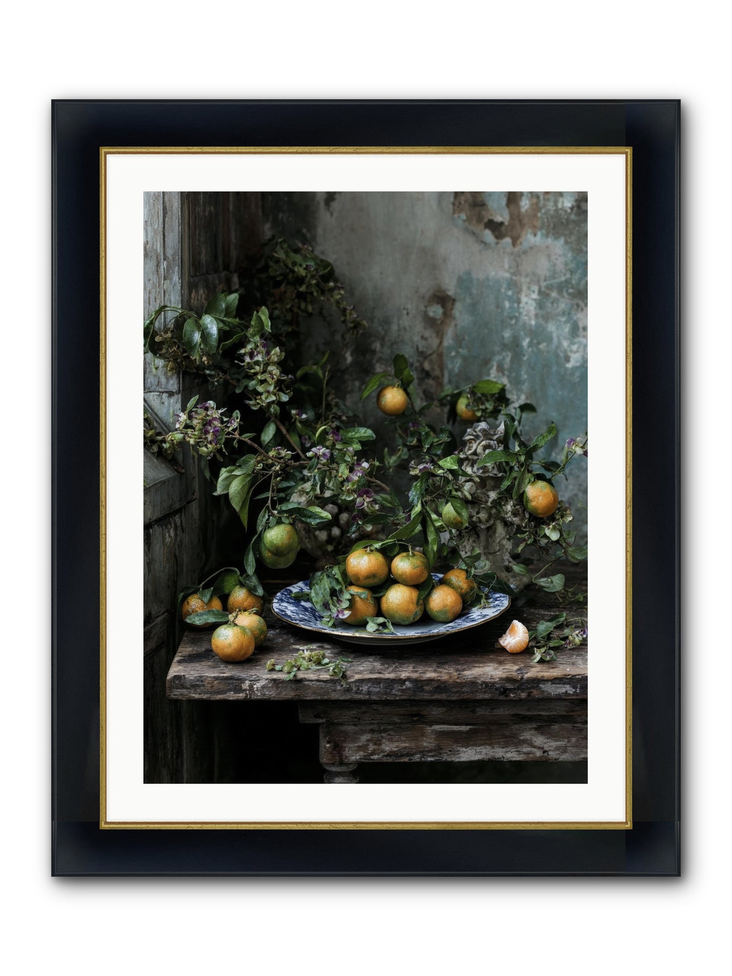 Pretty Things Framed Print - Wide Black w/Gold 24x32