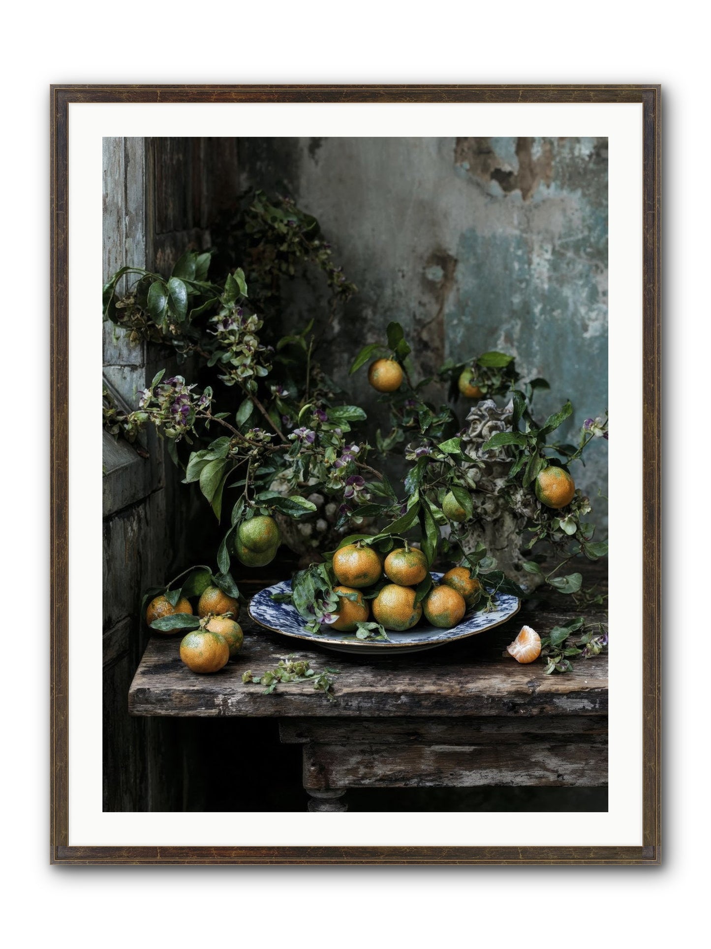 Pretty Things Framed Print - Slimwoods Black/Gold 30x40
