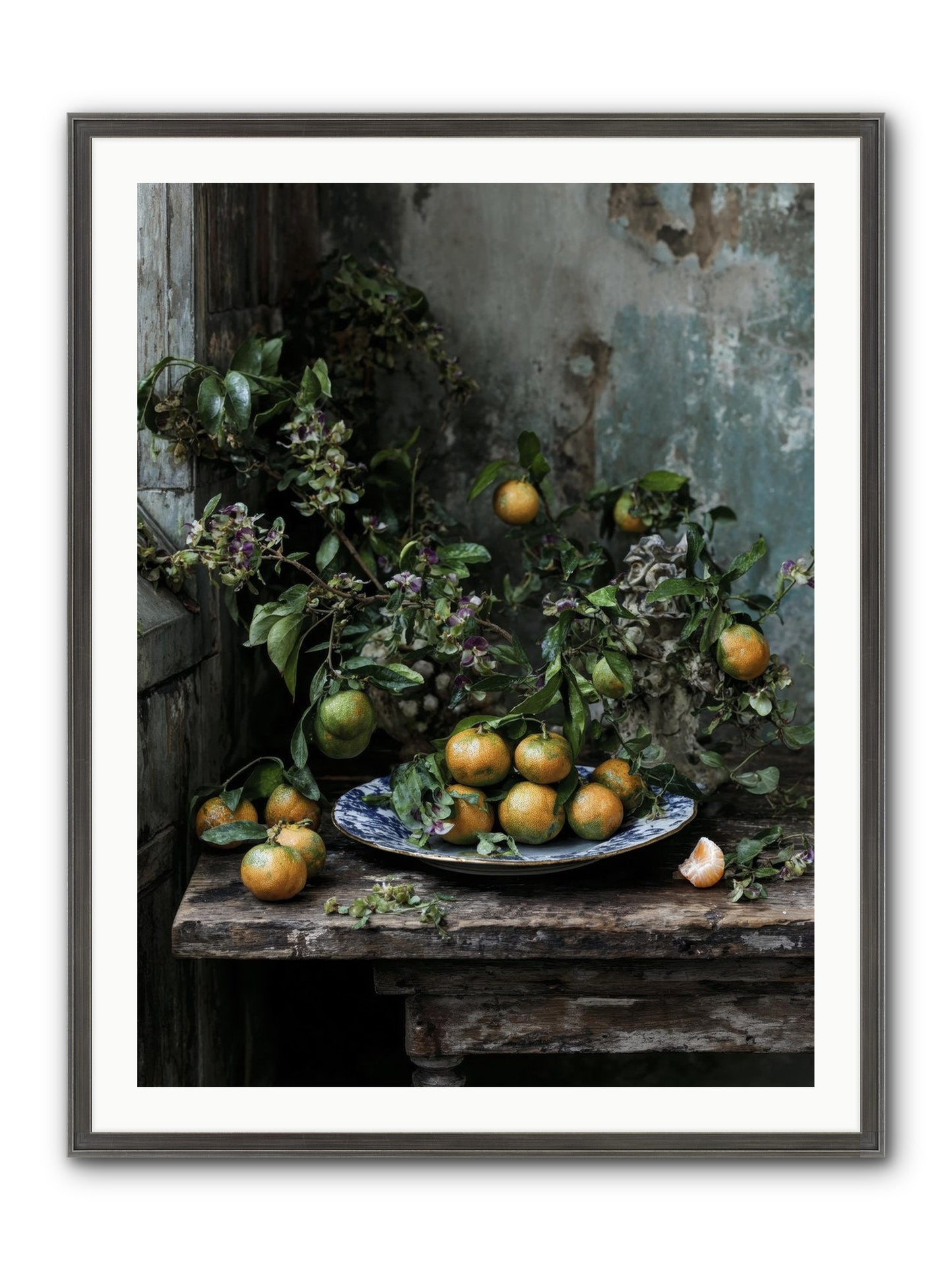 Pretty Things Framed Print - Slimwoods Black/Silver 30x40