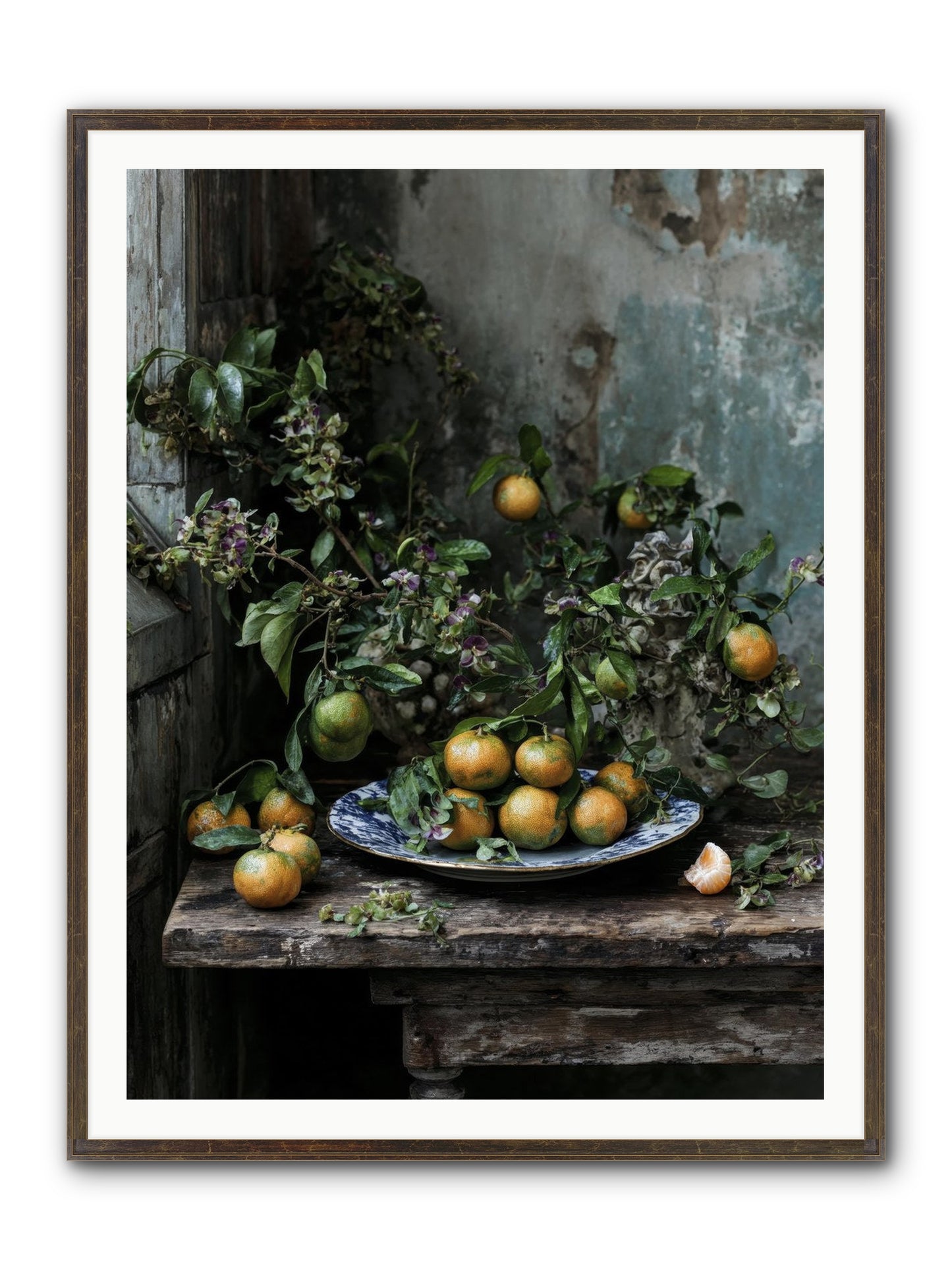 Pretty Things Framed Print - Slimwoods Black/Gold 36x48