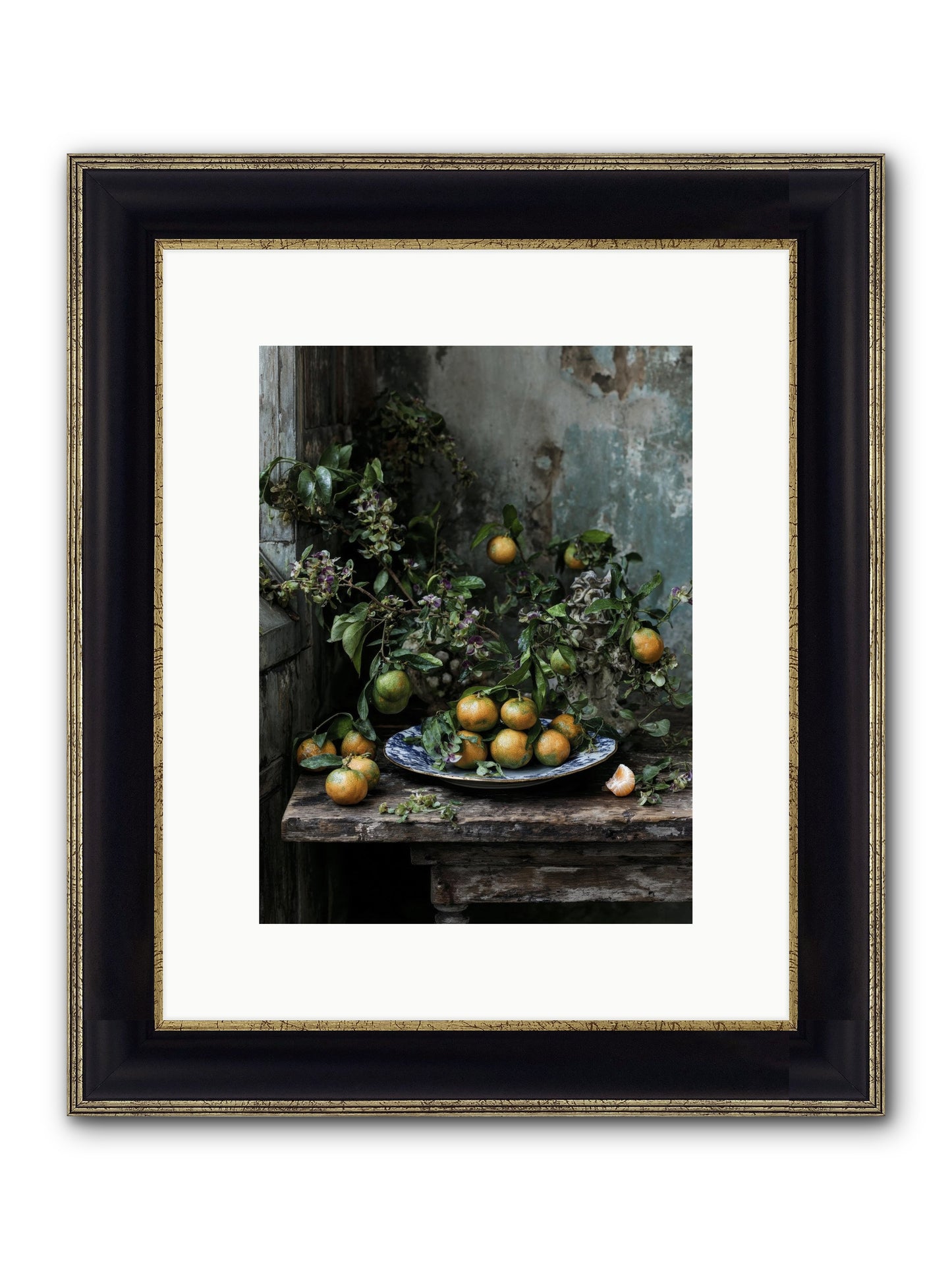 Pretty Things Framed Print - Black & Gold 9x12