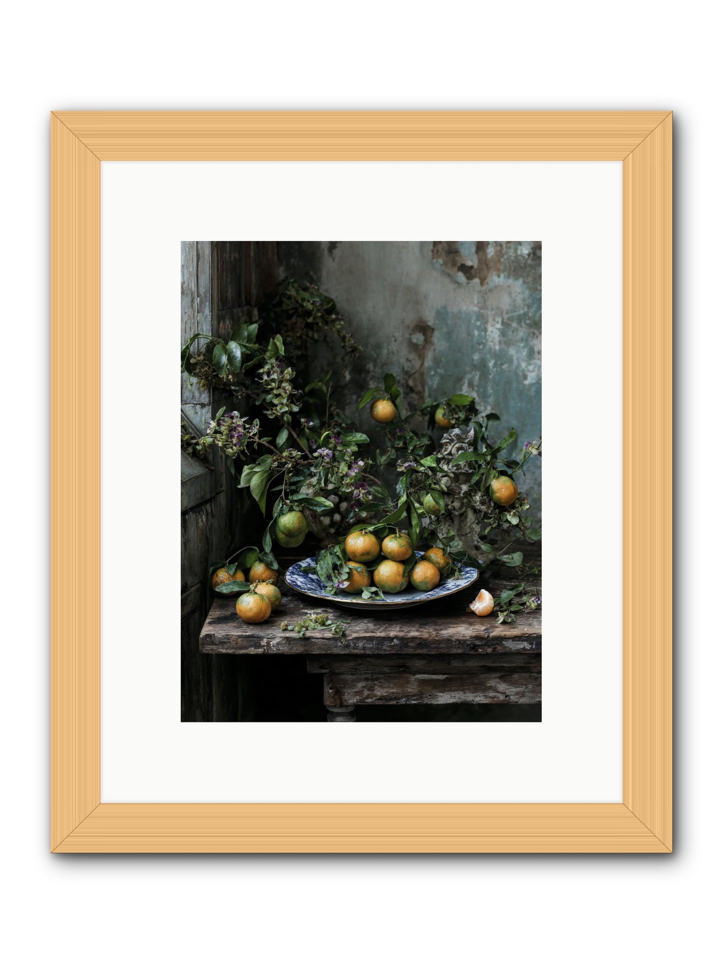 pretty things -- Framed Print - Natural 9x12