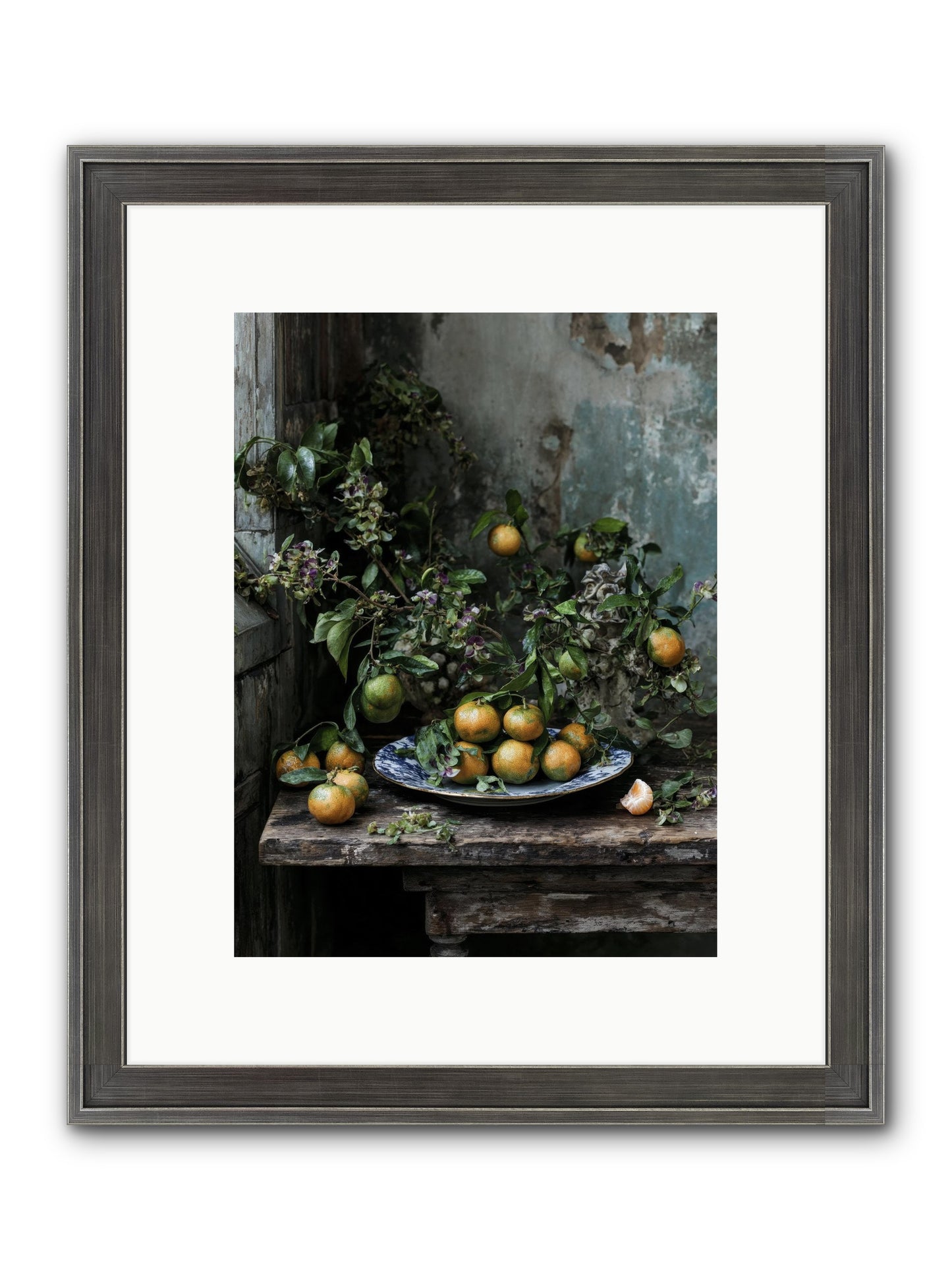 Pretty Things Framed Print - Slimwoods Black/Silver 9x12