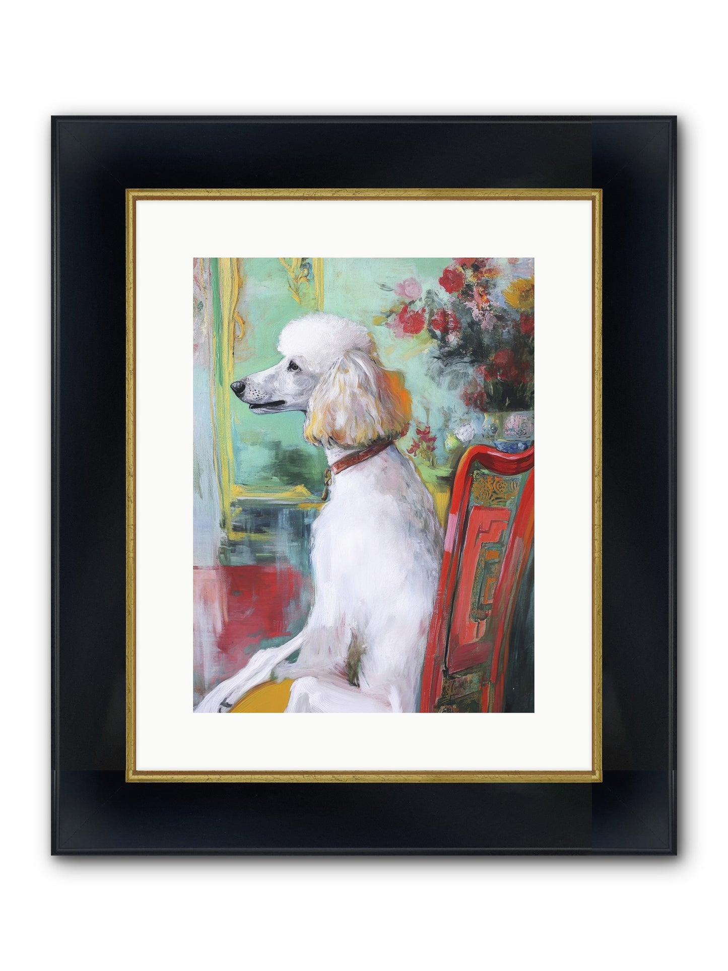 Princess Lemon Drop Framed Print - Wide Black w/Gold 12x16