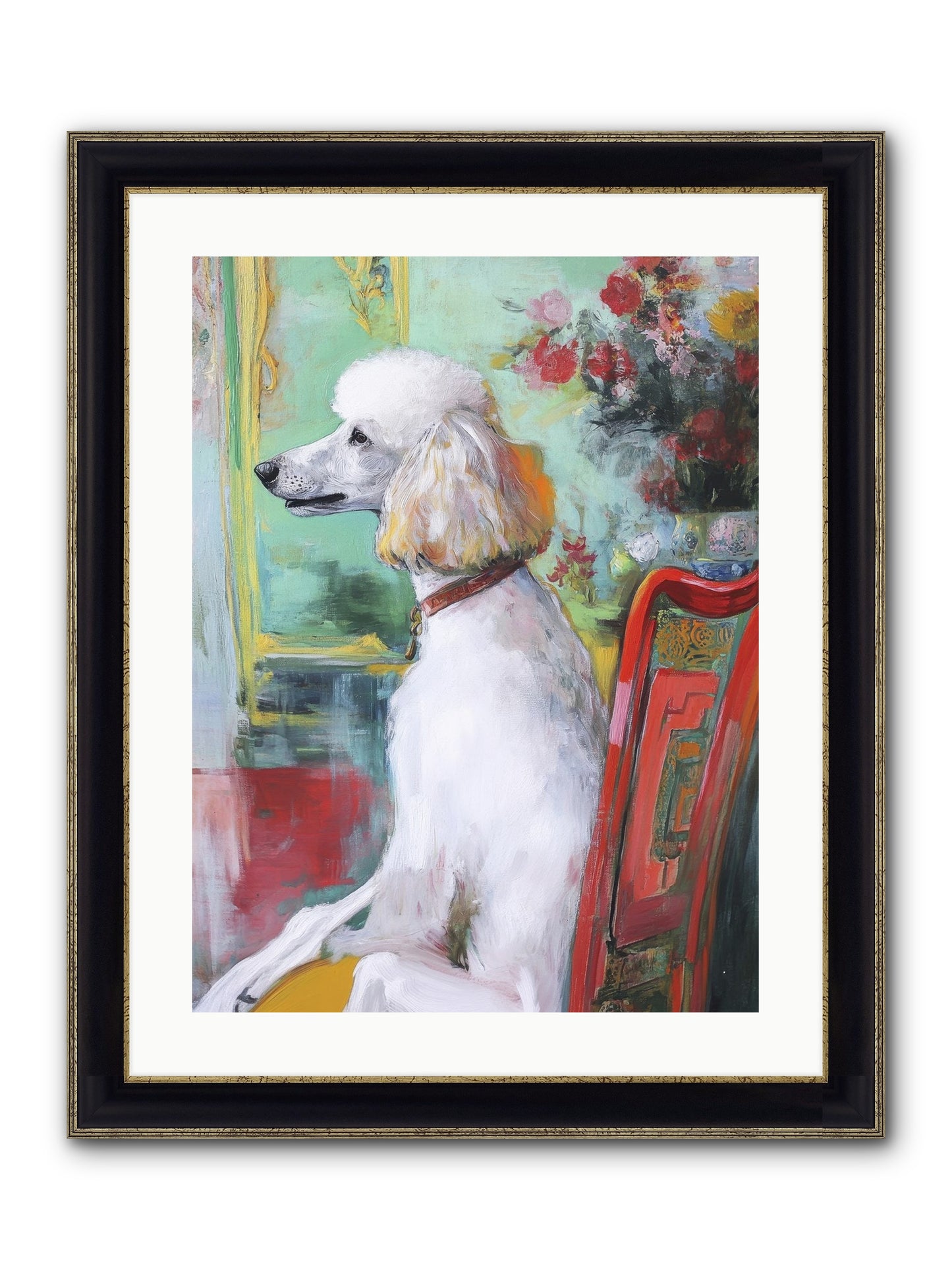 Princess Lemon Drop Framed Print - Black & Gold 18x24