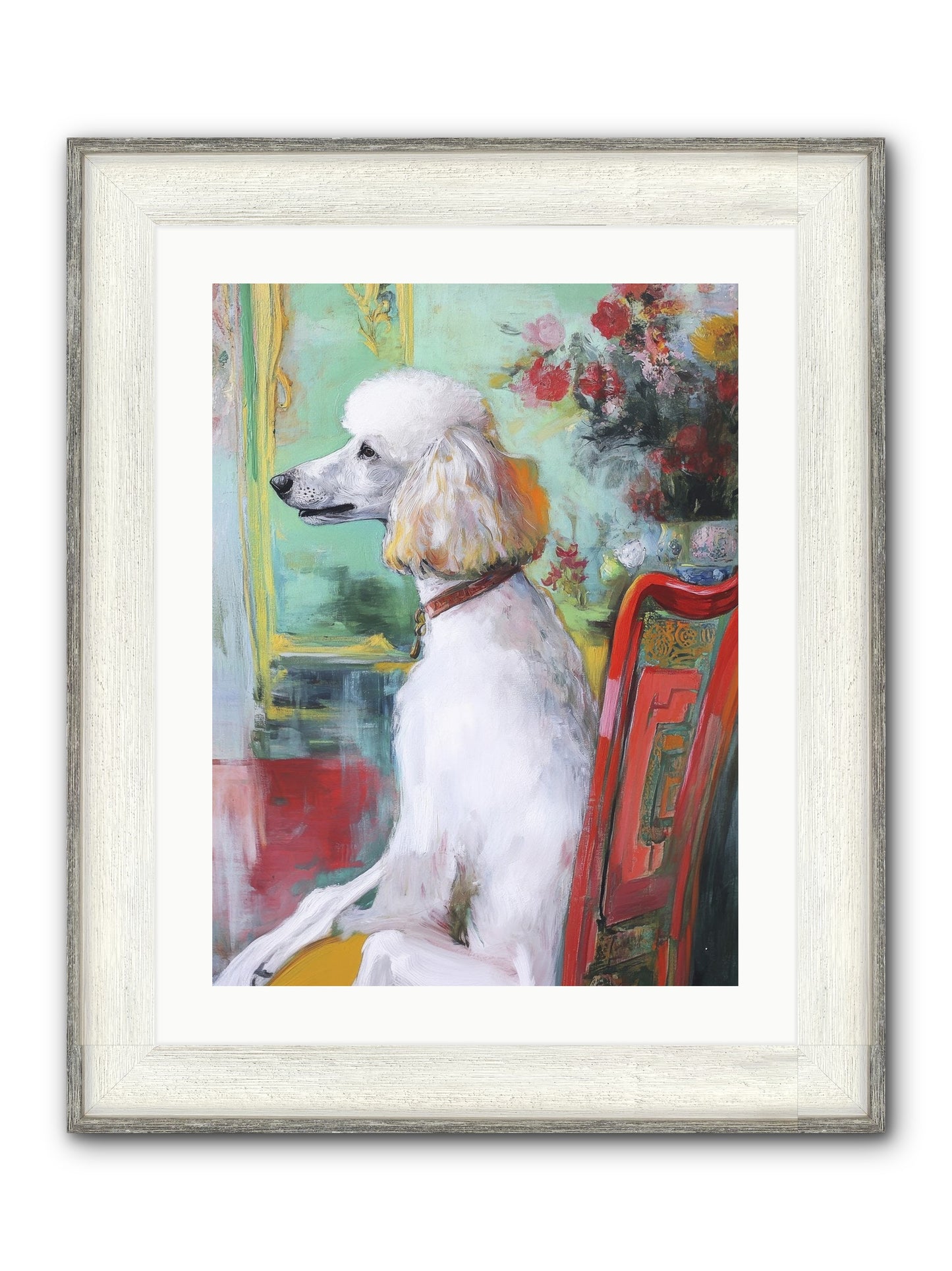 Princess Lemon Drop Framed Print - Driftwood White 18x24