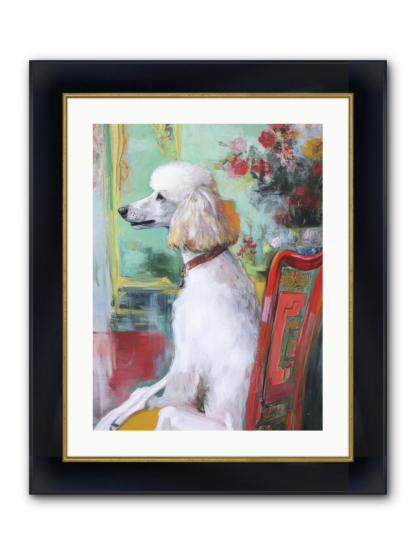 Princess Lemon Drop Framed Print - Wide Black w/Gold 18x24