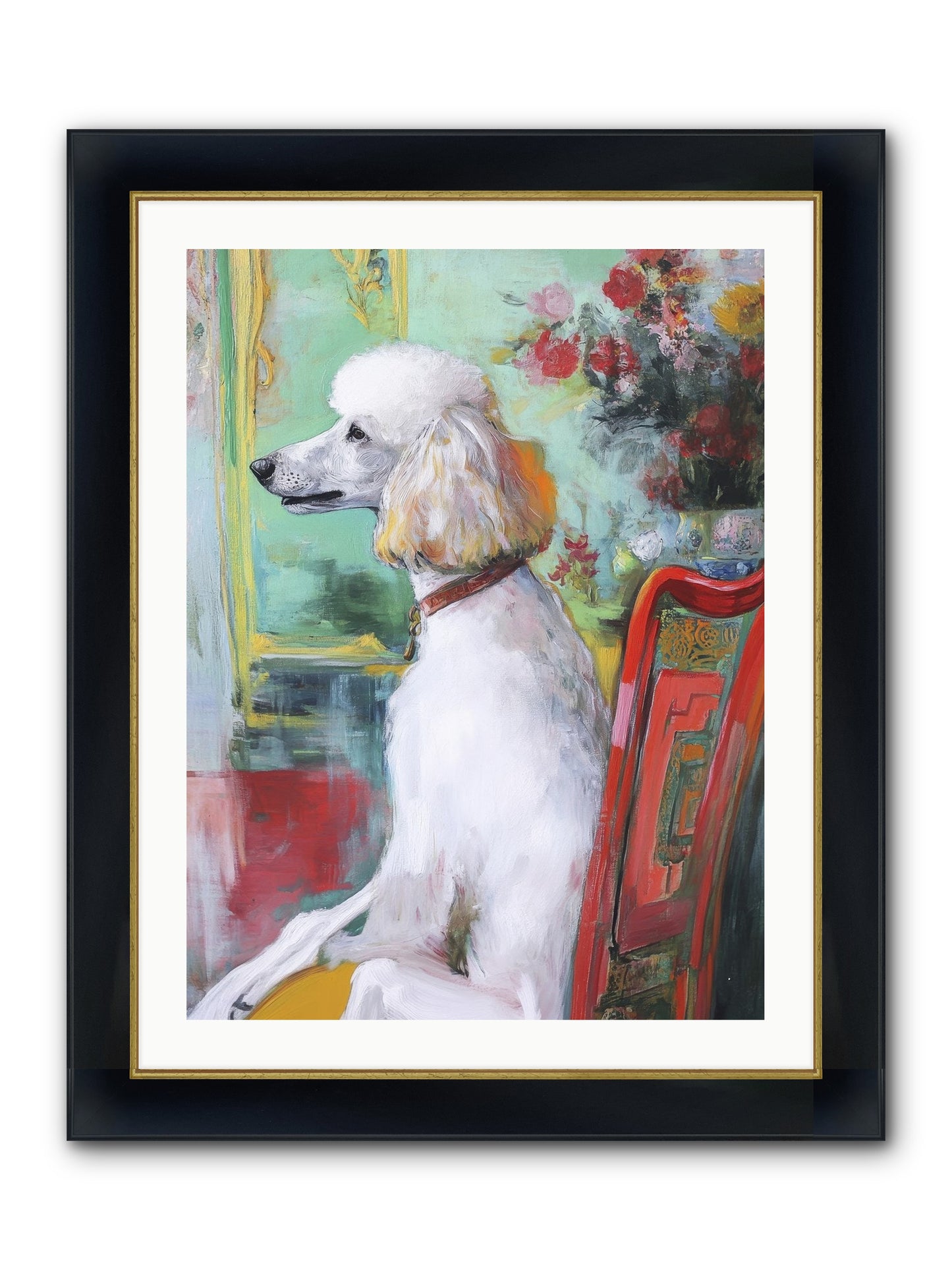 Princess Lemon Drop Framed Print - Wide Black w/Gold 24x32