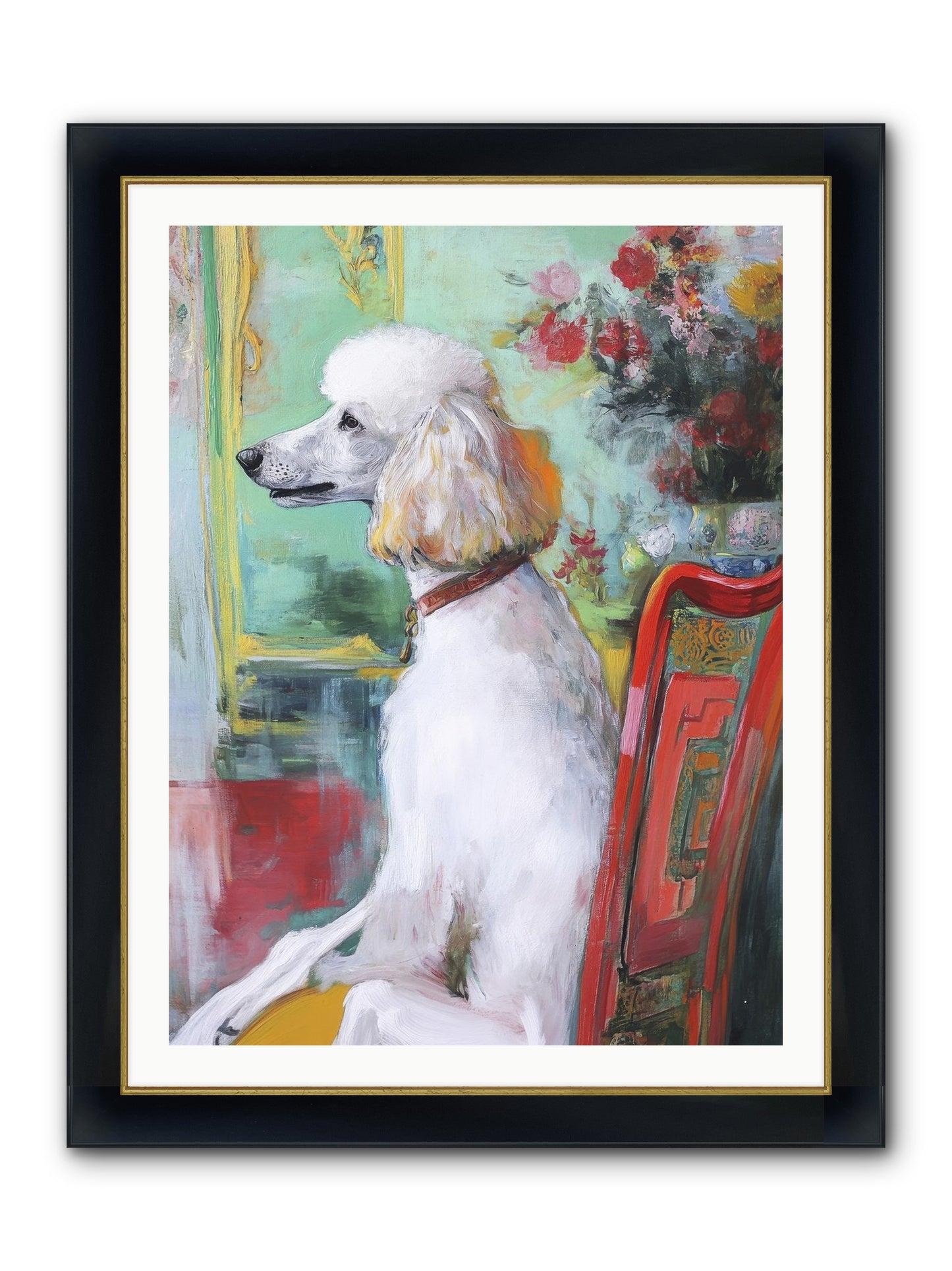 Princess Lemon Drop Framed Print - Wide Black w/Gold 30x40