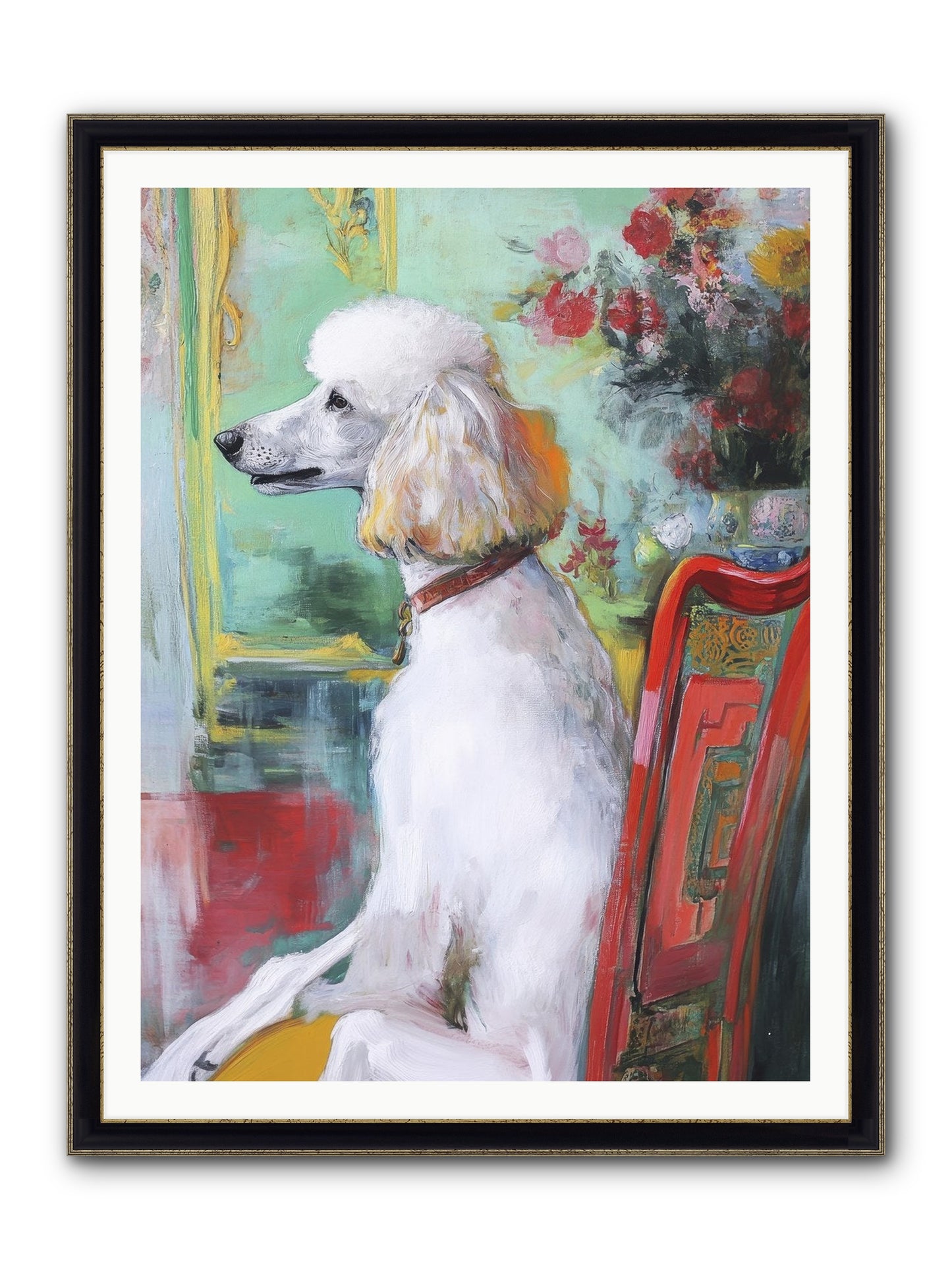 Princess Lemon Drop Framed Print - Black & Gold 36x48