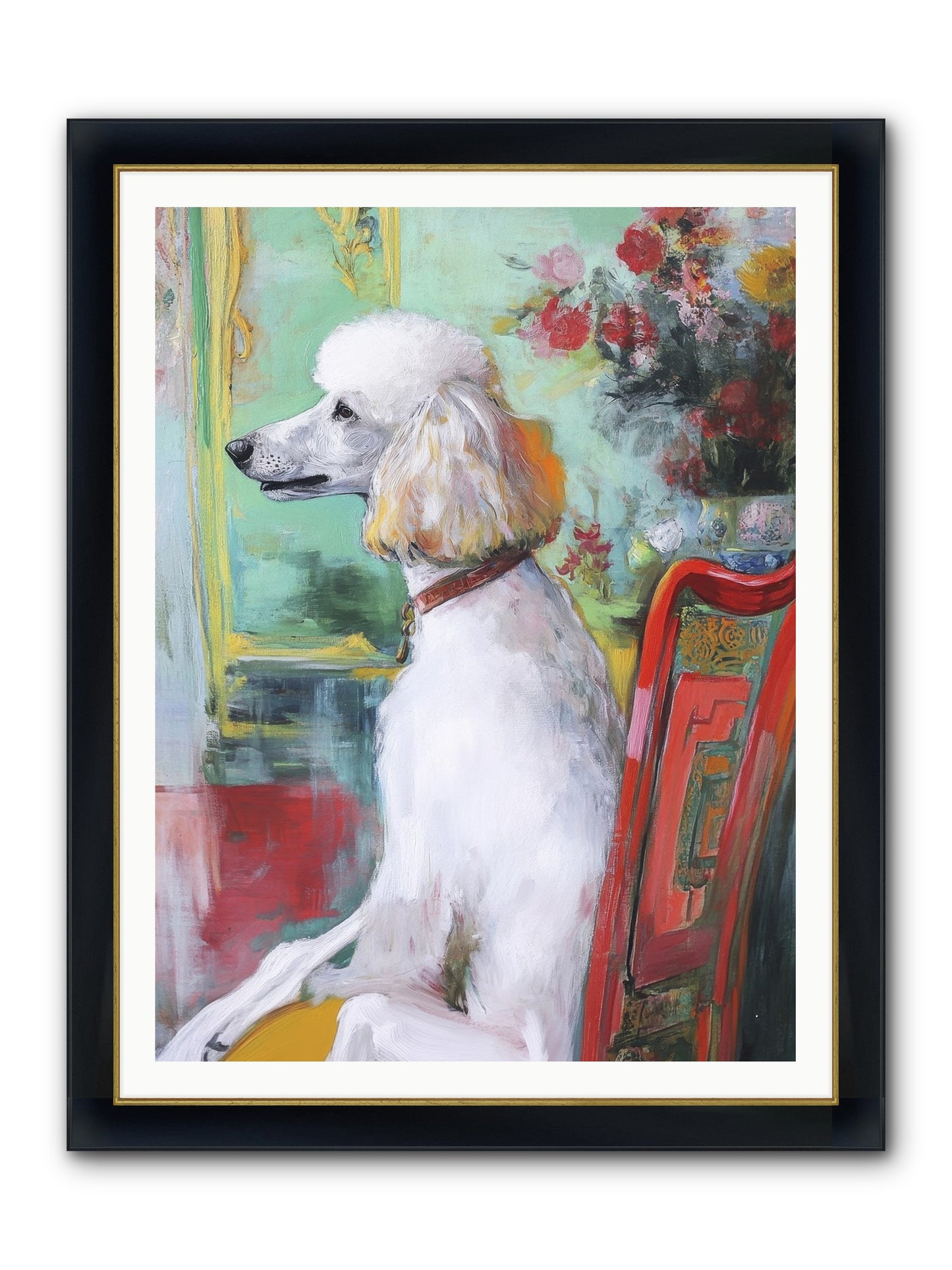 Princess Lemon Drop Framed Print - Wide Black w/Gold 36x48